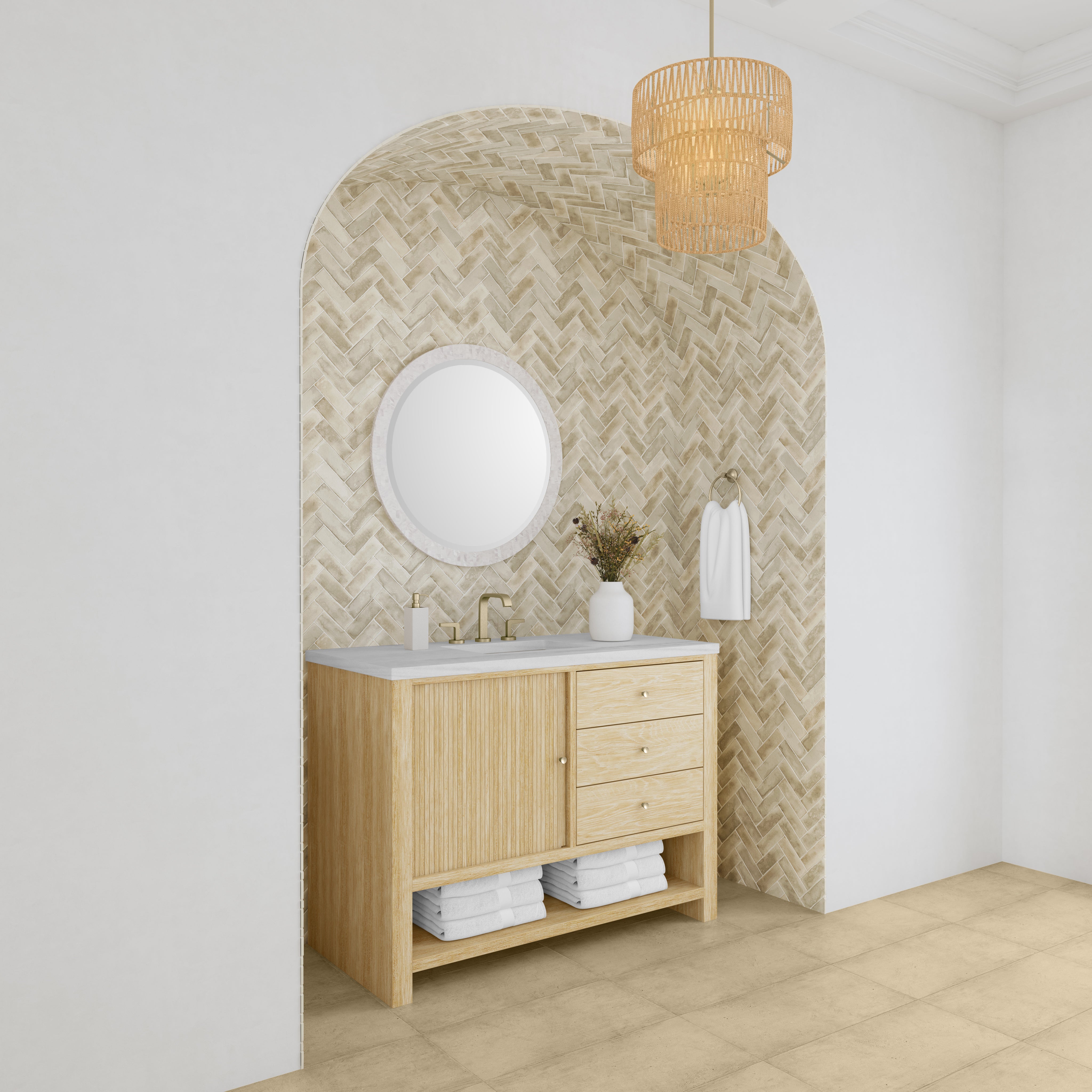 arctic fall solid surface top vanity