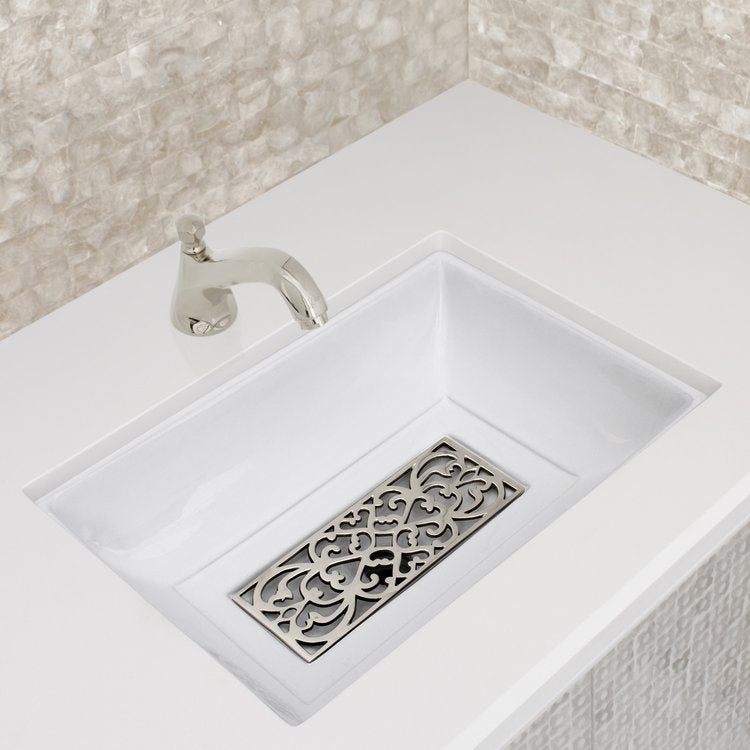 white glaze sink