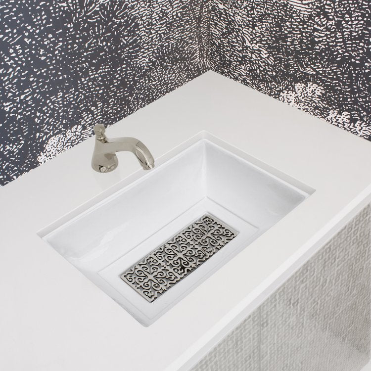 white glaze sink