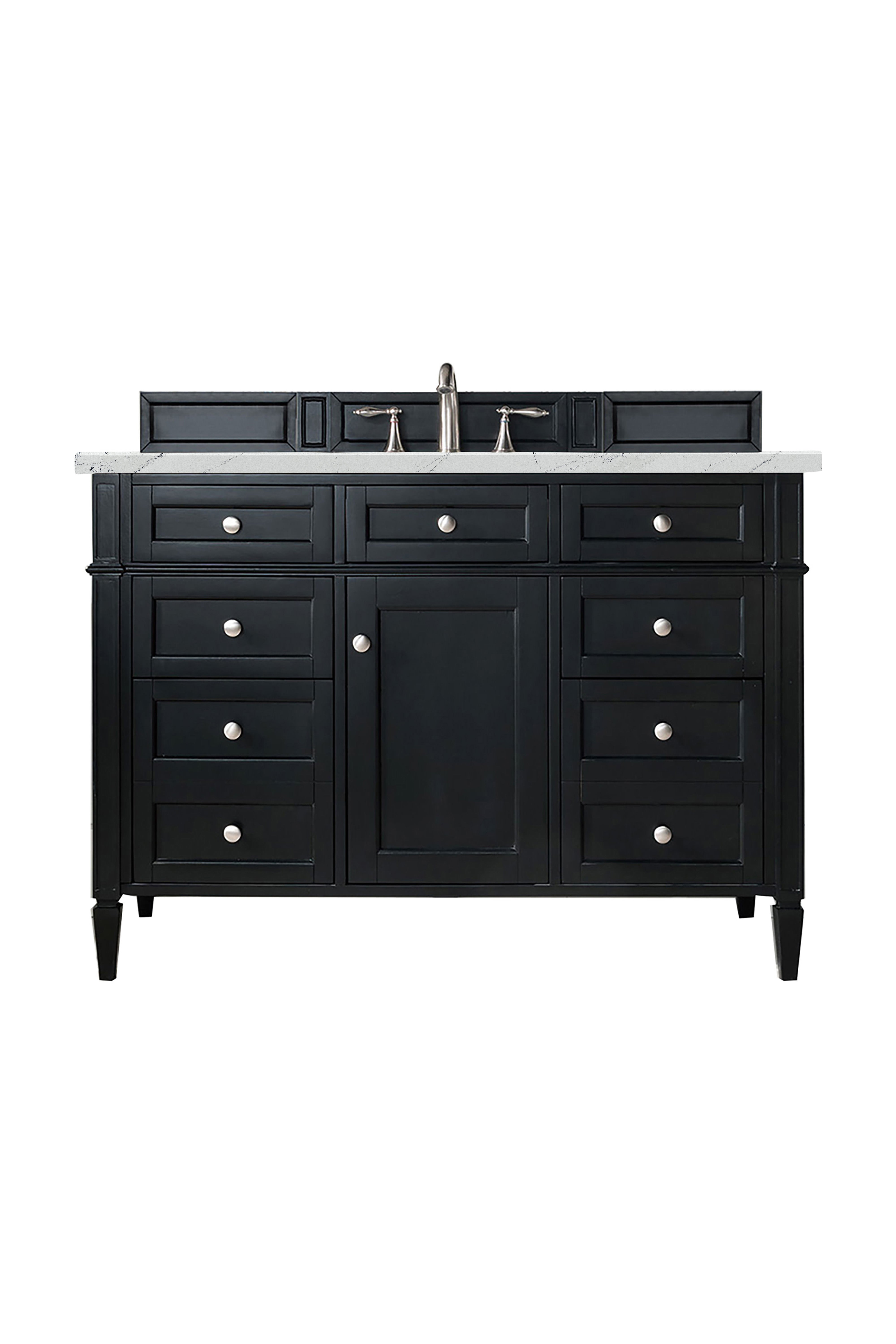 James Martin Vanities Brittany 48" Single Vanity - Black Onyx
