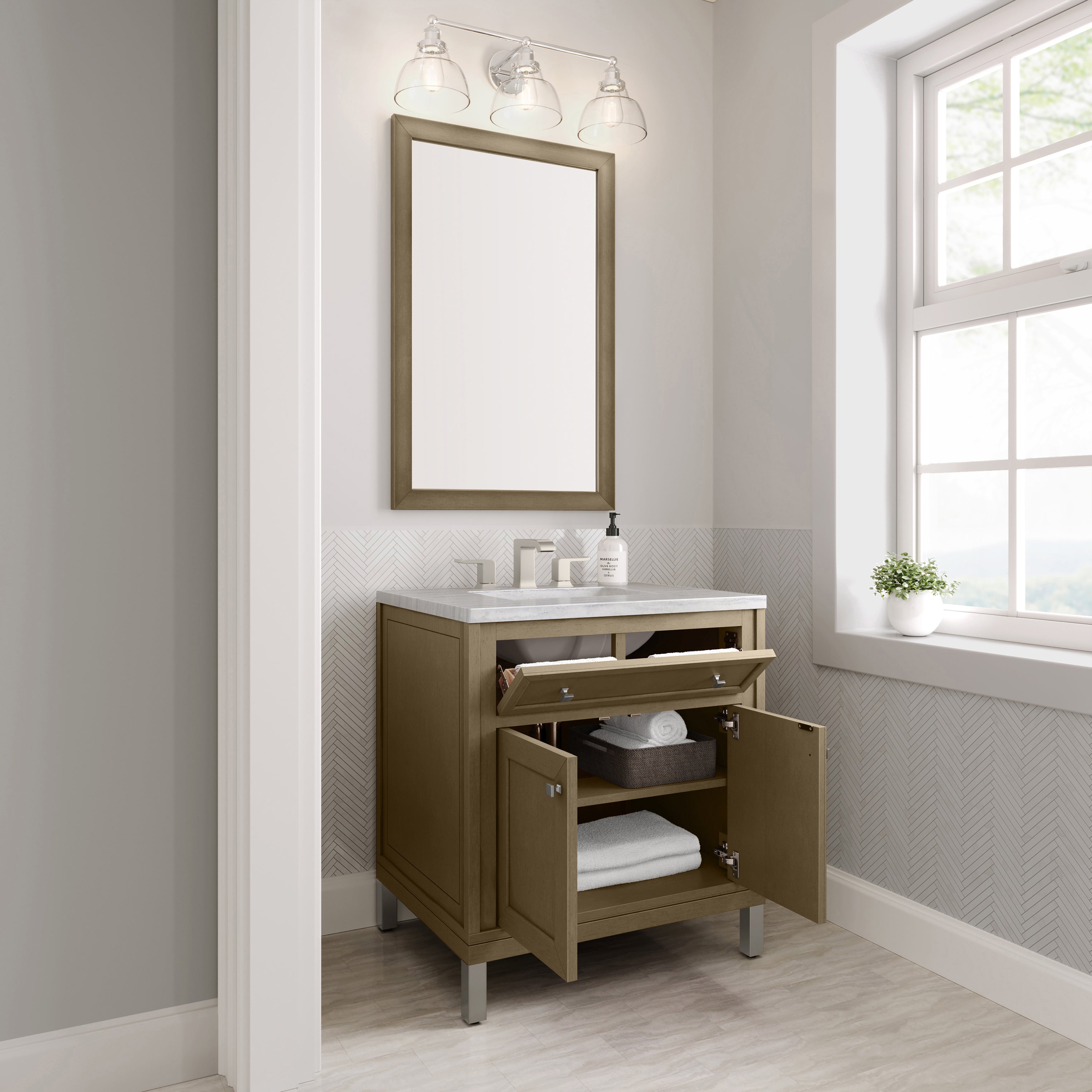 arctic fall solid surface top vanity