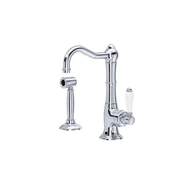 polished chrome kitchen faucet