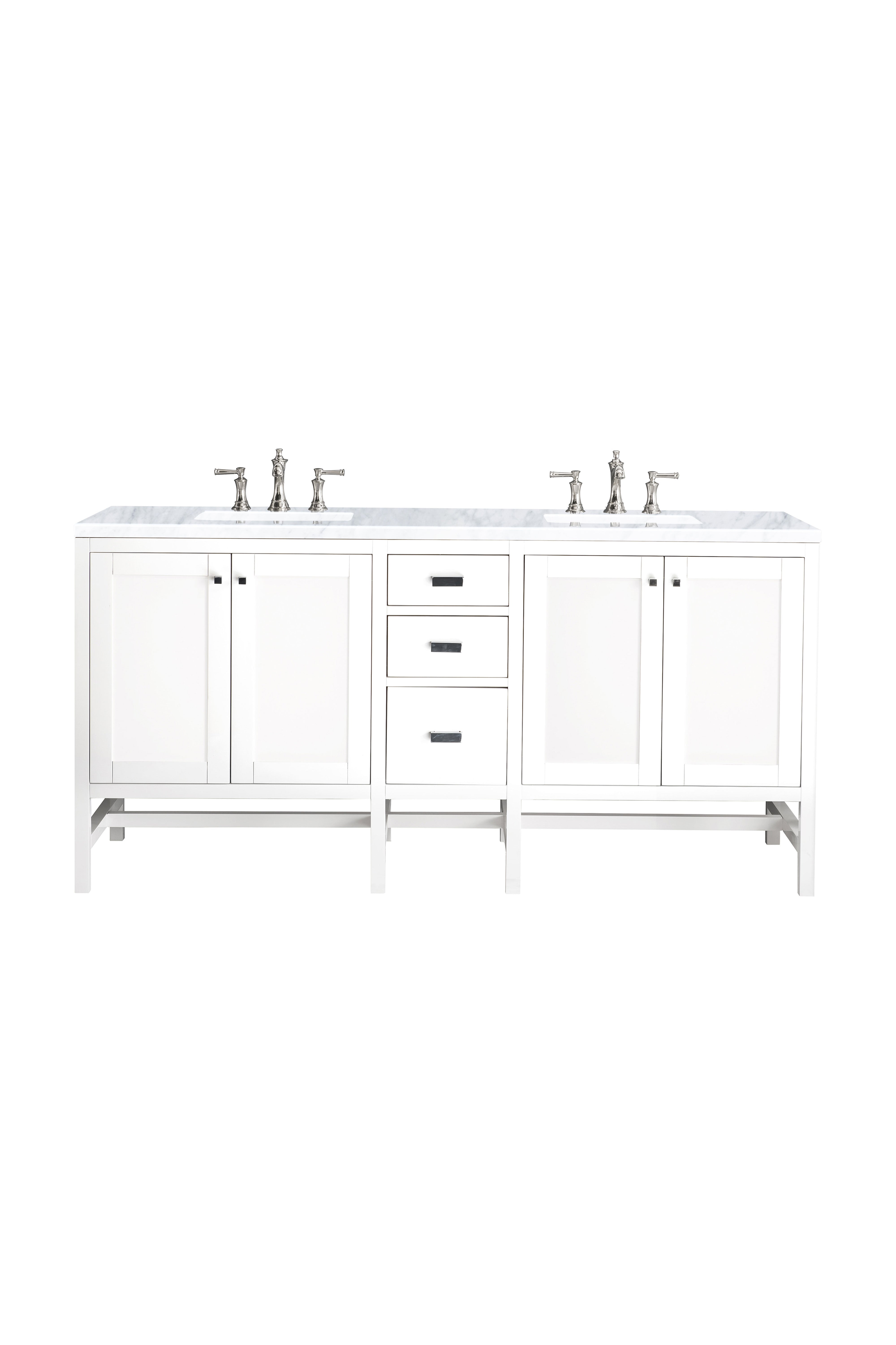 James Martin Vanities Addison 72" Double Vanity - Glossy White
