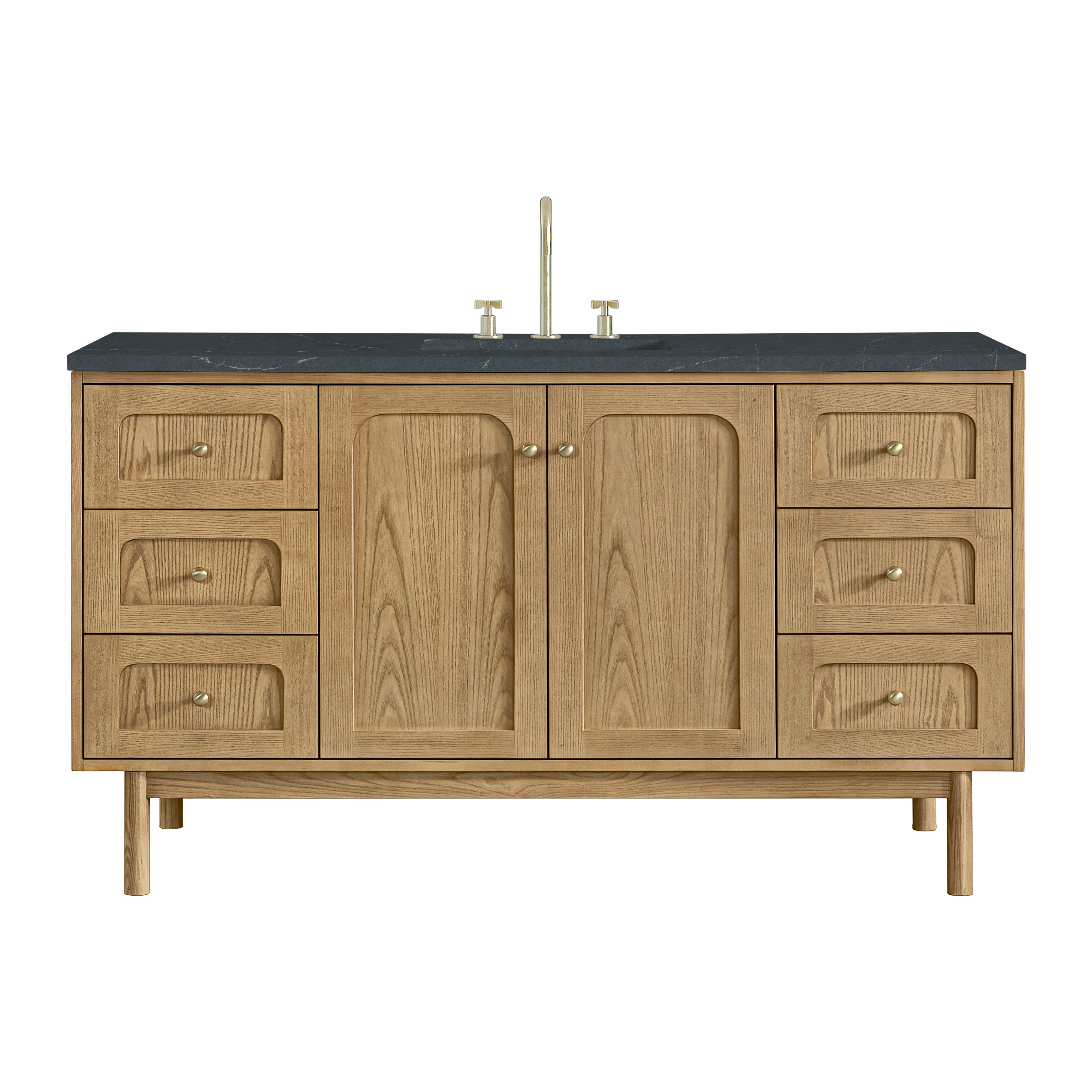 James Martin Vanities Laurent 60" Single Vanity - Light Natural Oak