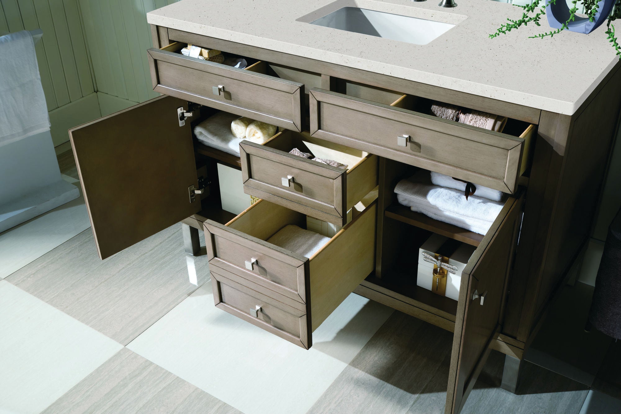 lime delight quartz top vanity