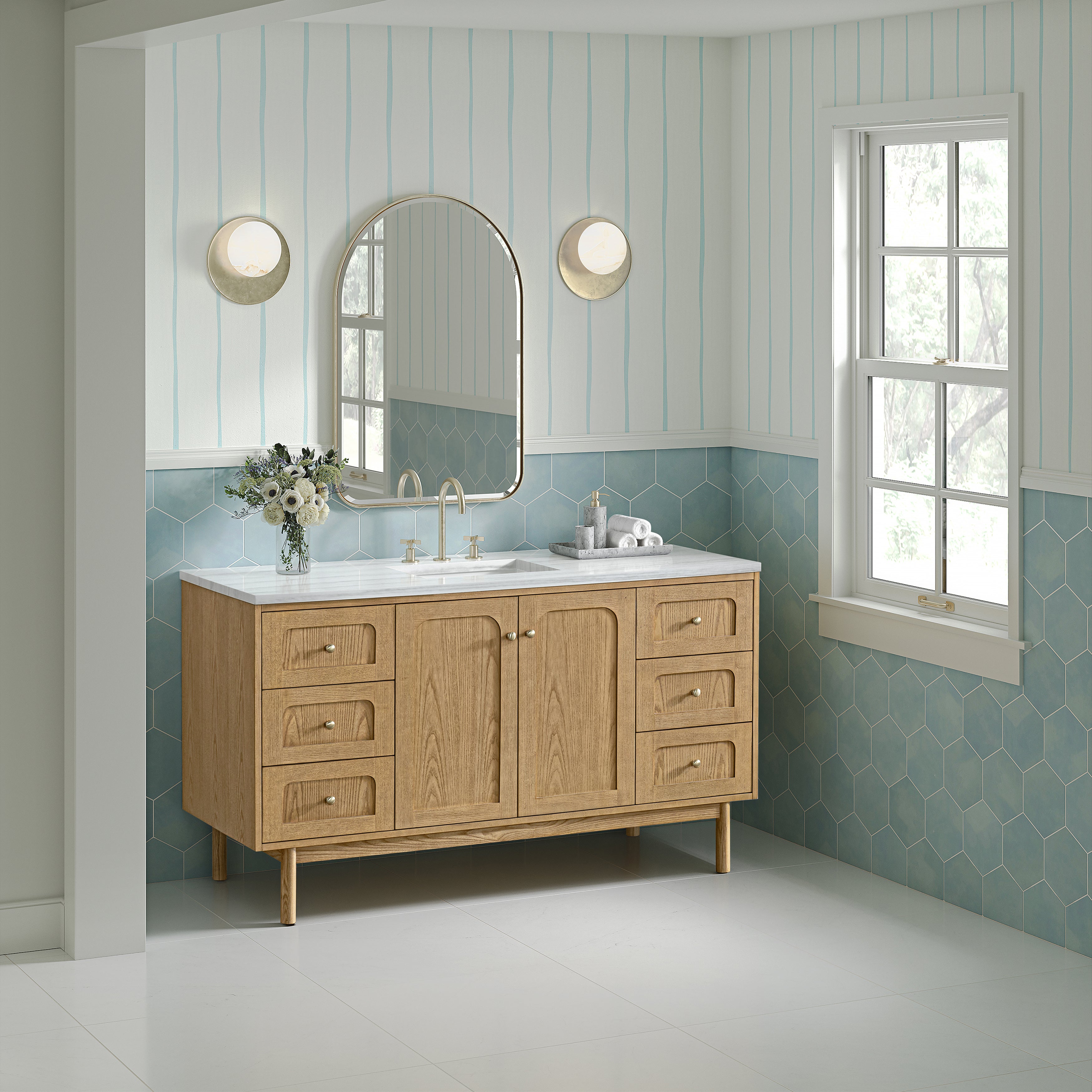 arctic fall solid surface top vanity
