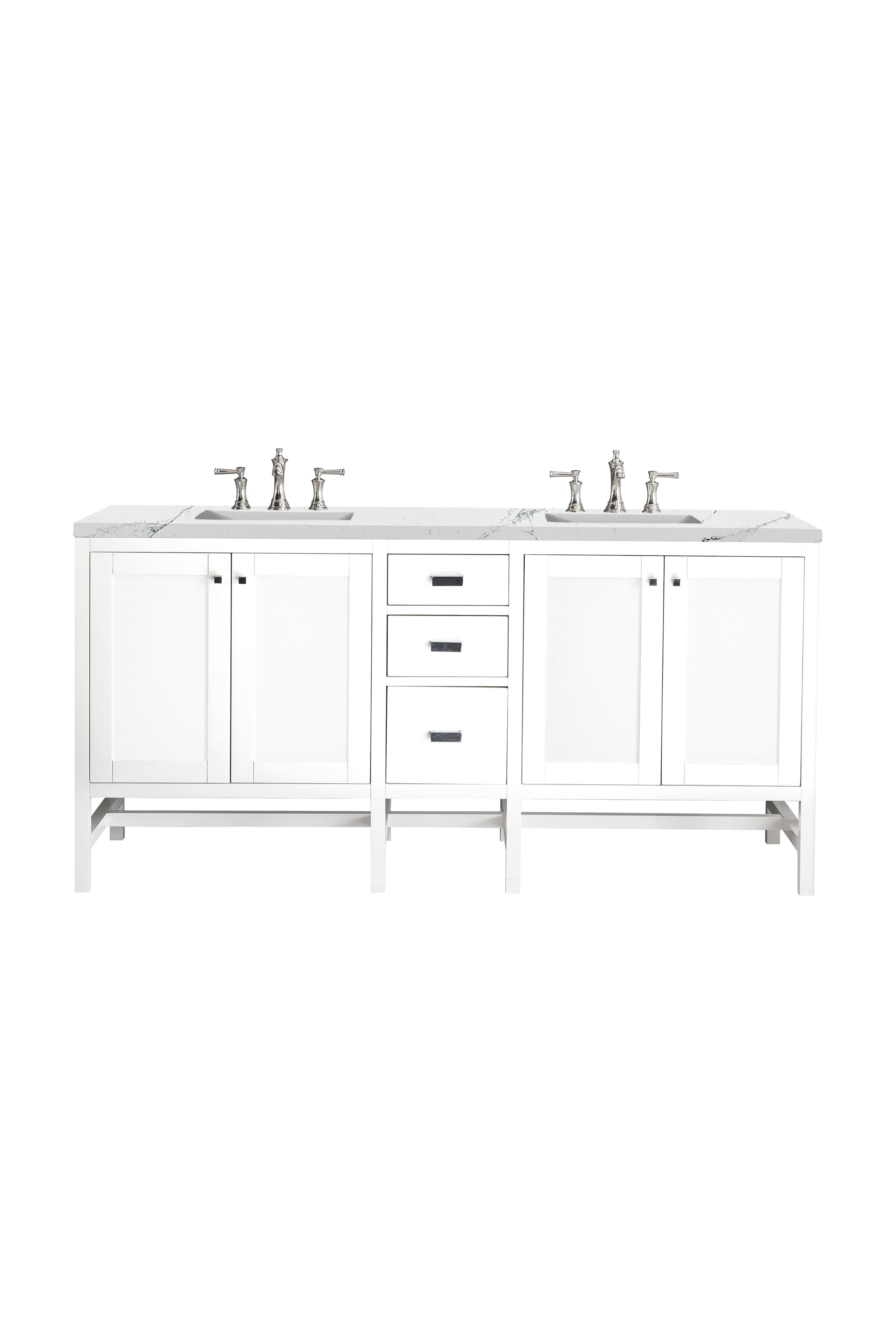 James Martin Vanities Addison 72" Double Vanity - Glossy White