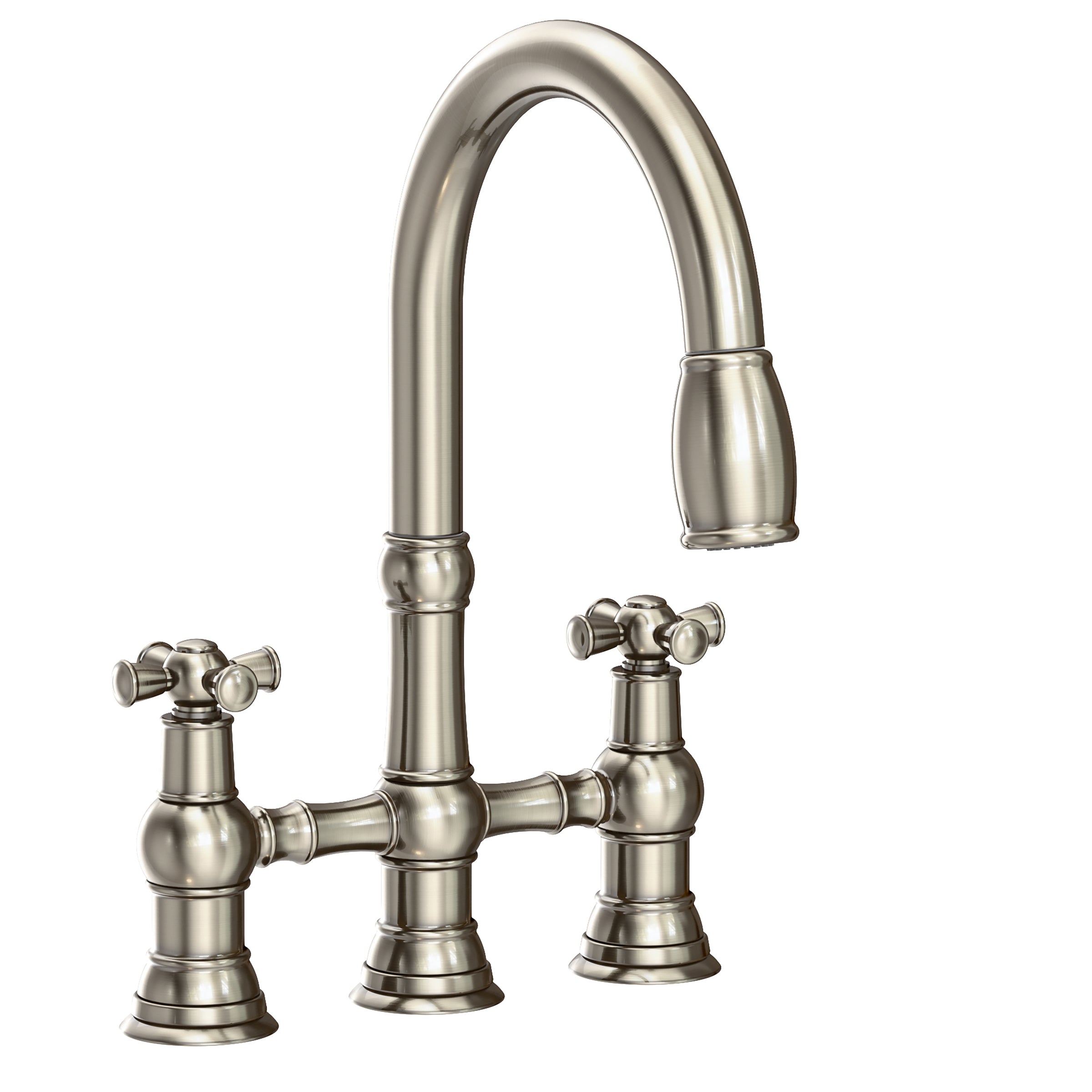 Newport Brass Jacobean Kitchen Bridge Pull-Down Faucet