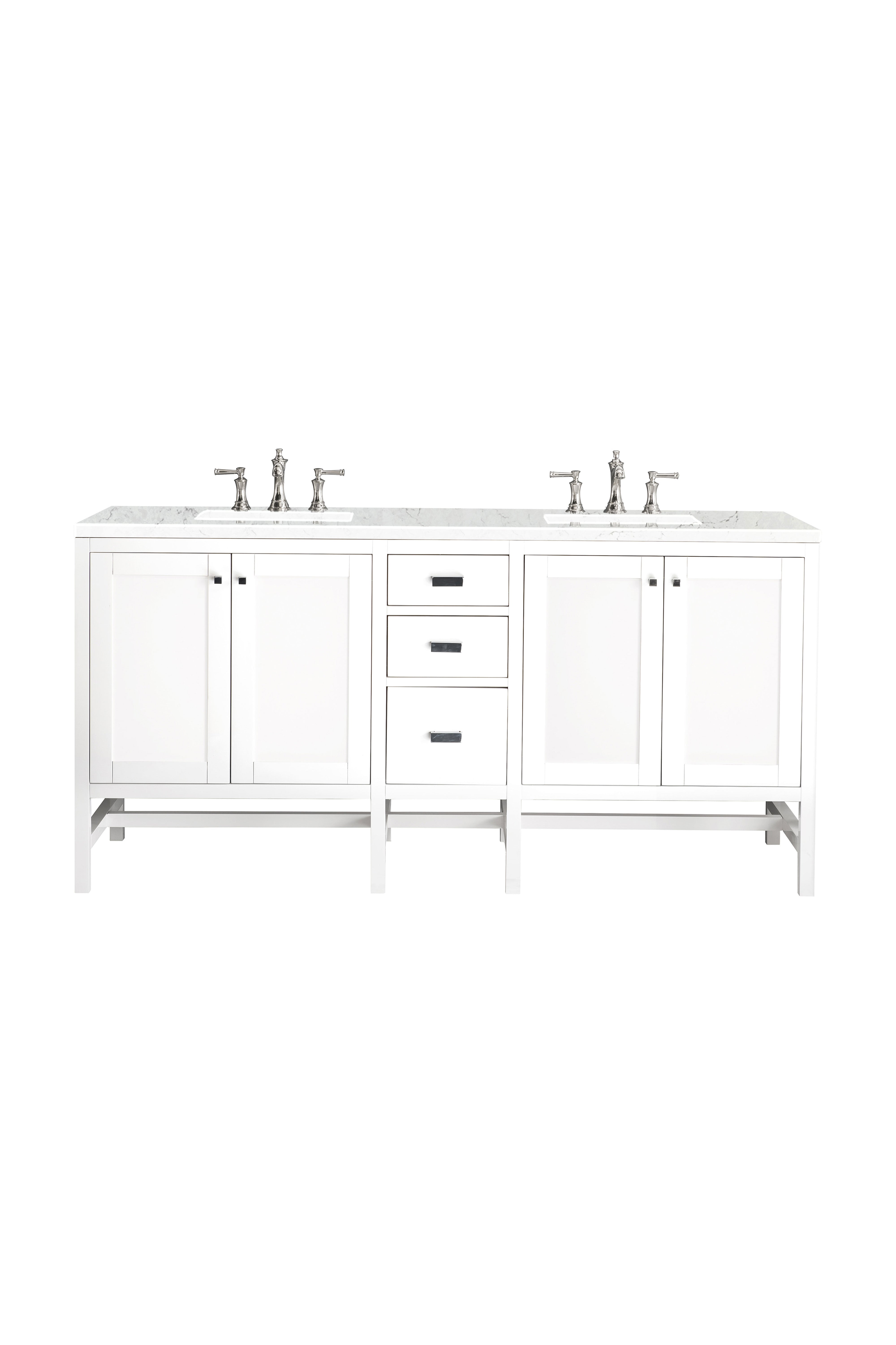 James Martin Vanities Addison 72" Double Vanity - Glossy White
