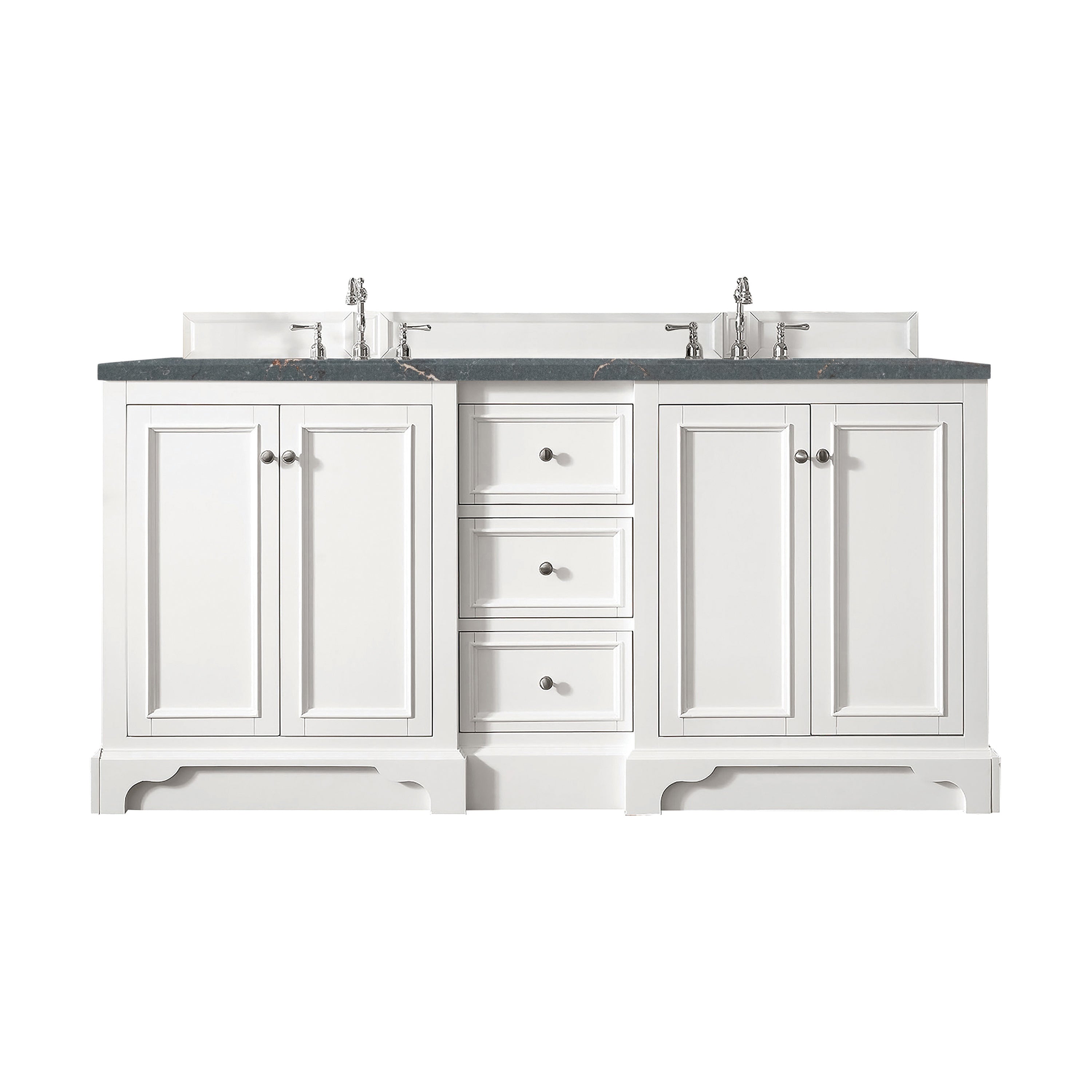 James Martin Vanities De Soto 72" Double Vanity - Bright White