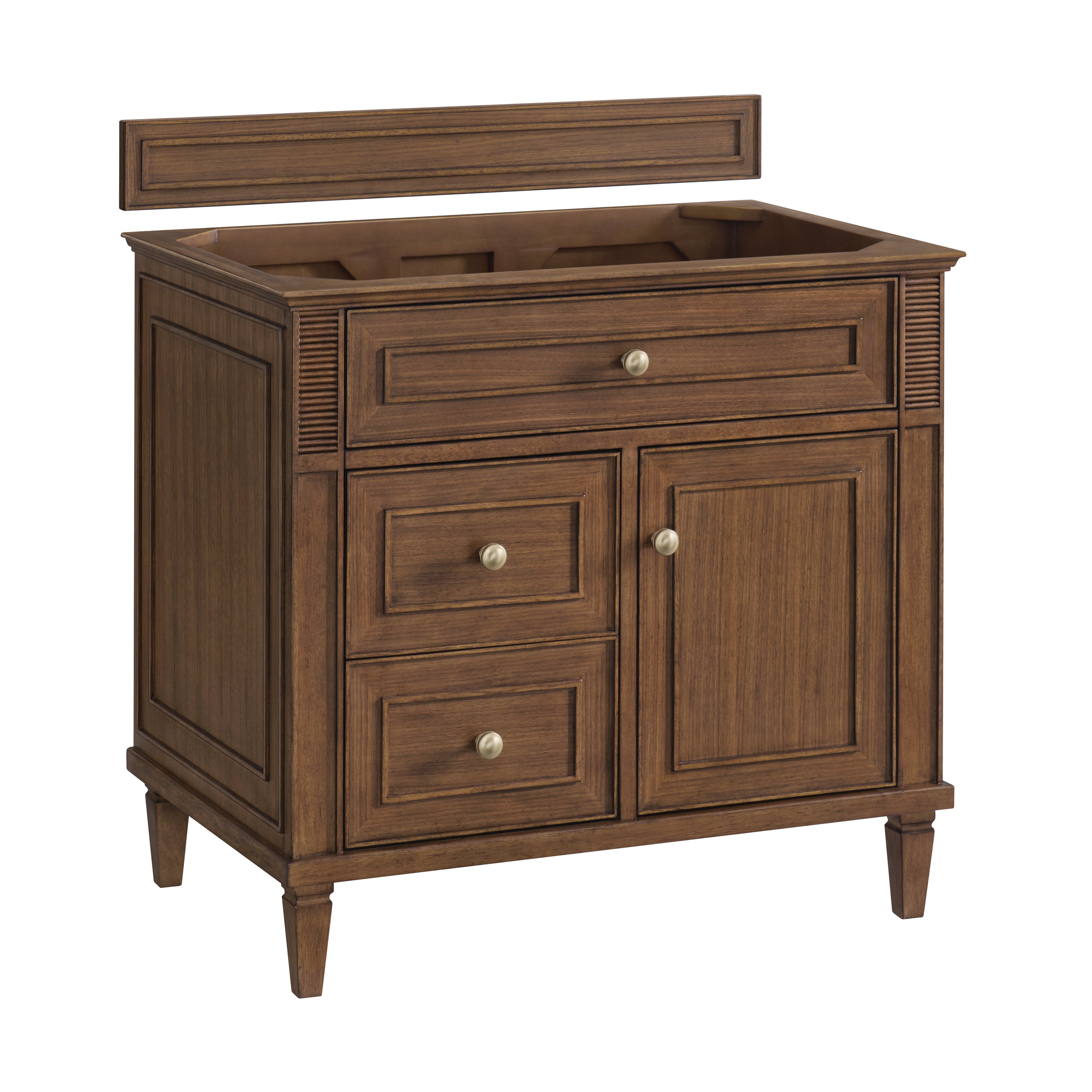 James Martin Vanities Lorelai 36" Single Vanity - Mid-Century Walnut
