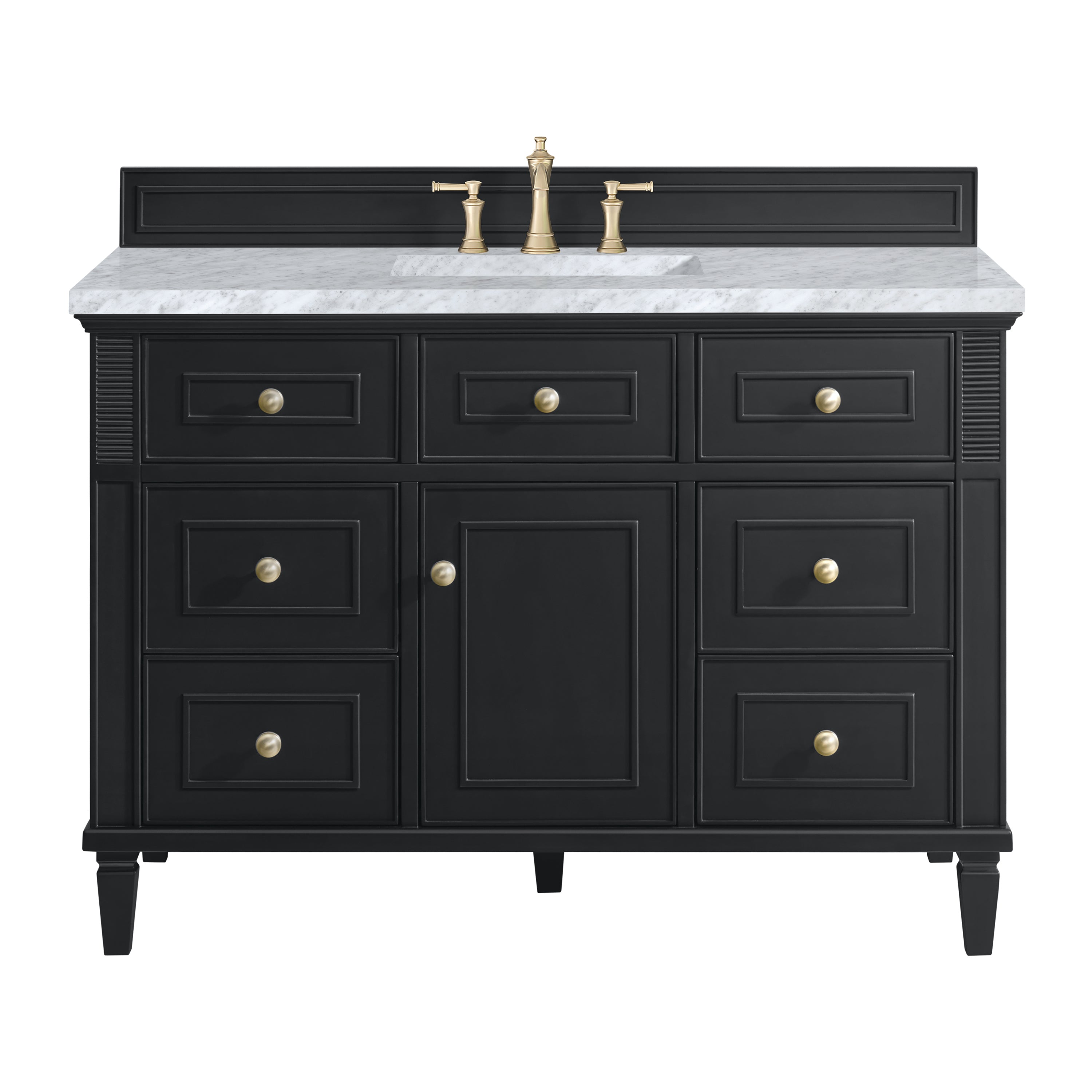 James Martin Vanities Lorelai 48" Single Vanity - Black Onyx