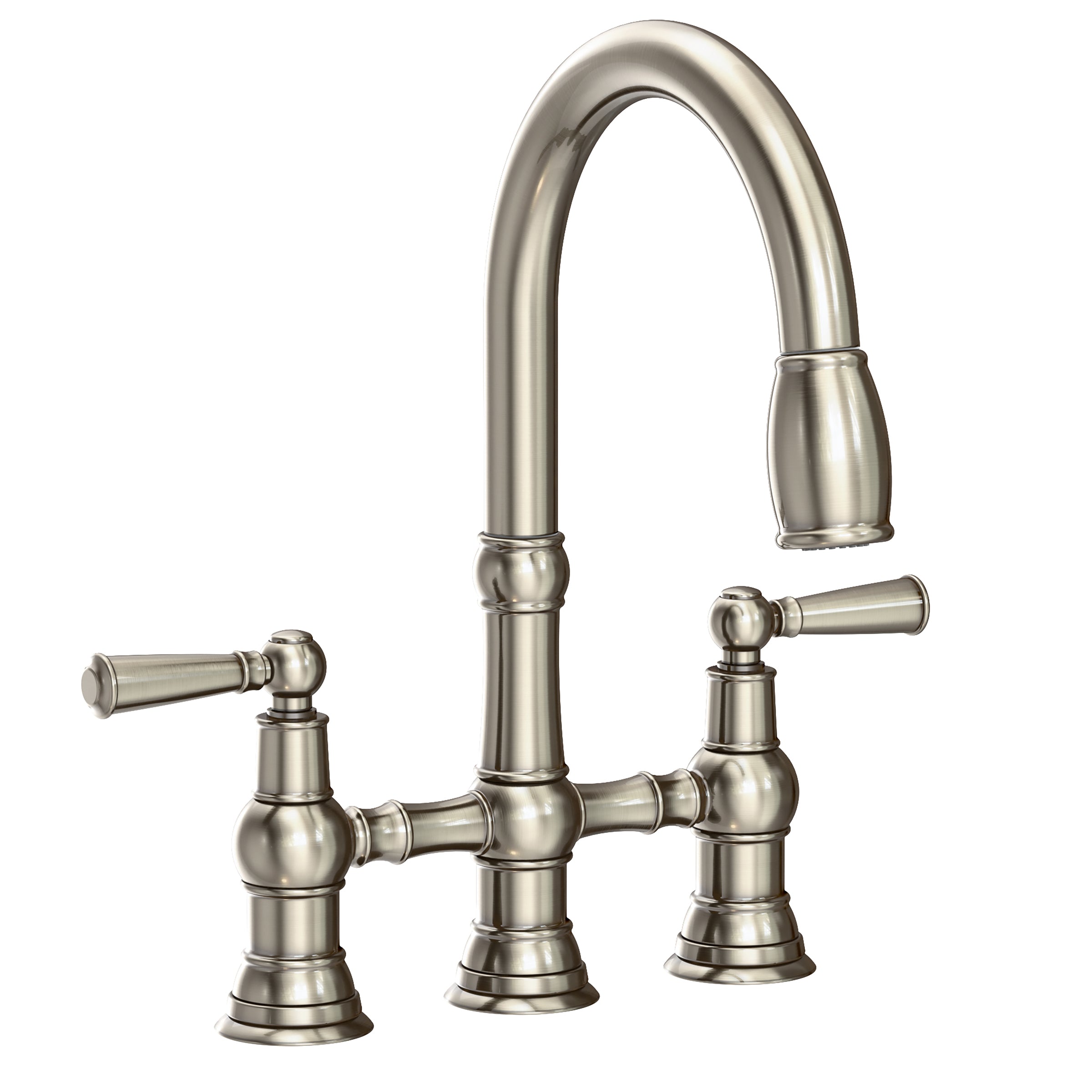 Newport Brass Jacobean Kitchen Bridge Pull-Down Faucet