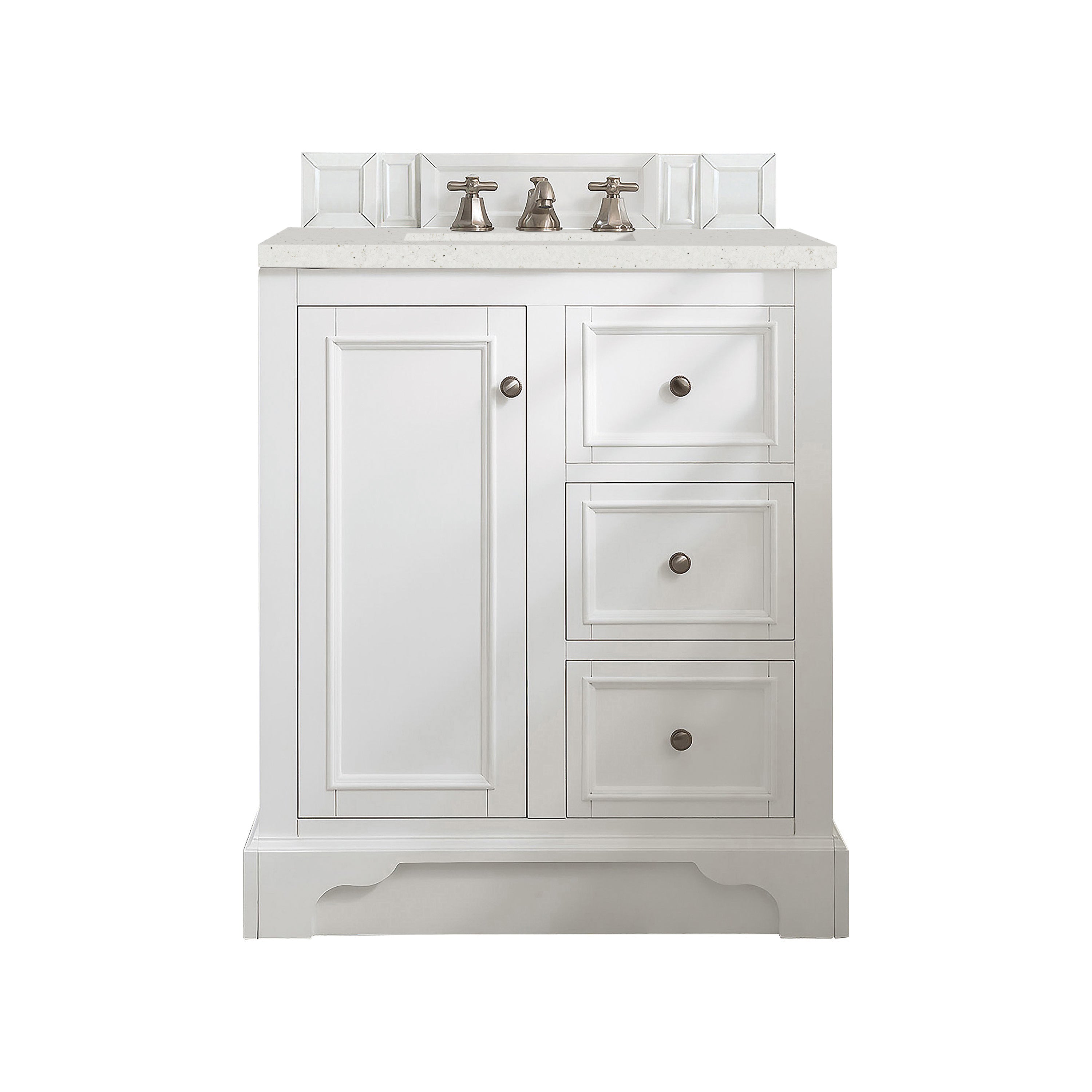 James Martin Vanities De Soto 30" Single Vanity - Bright White