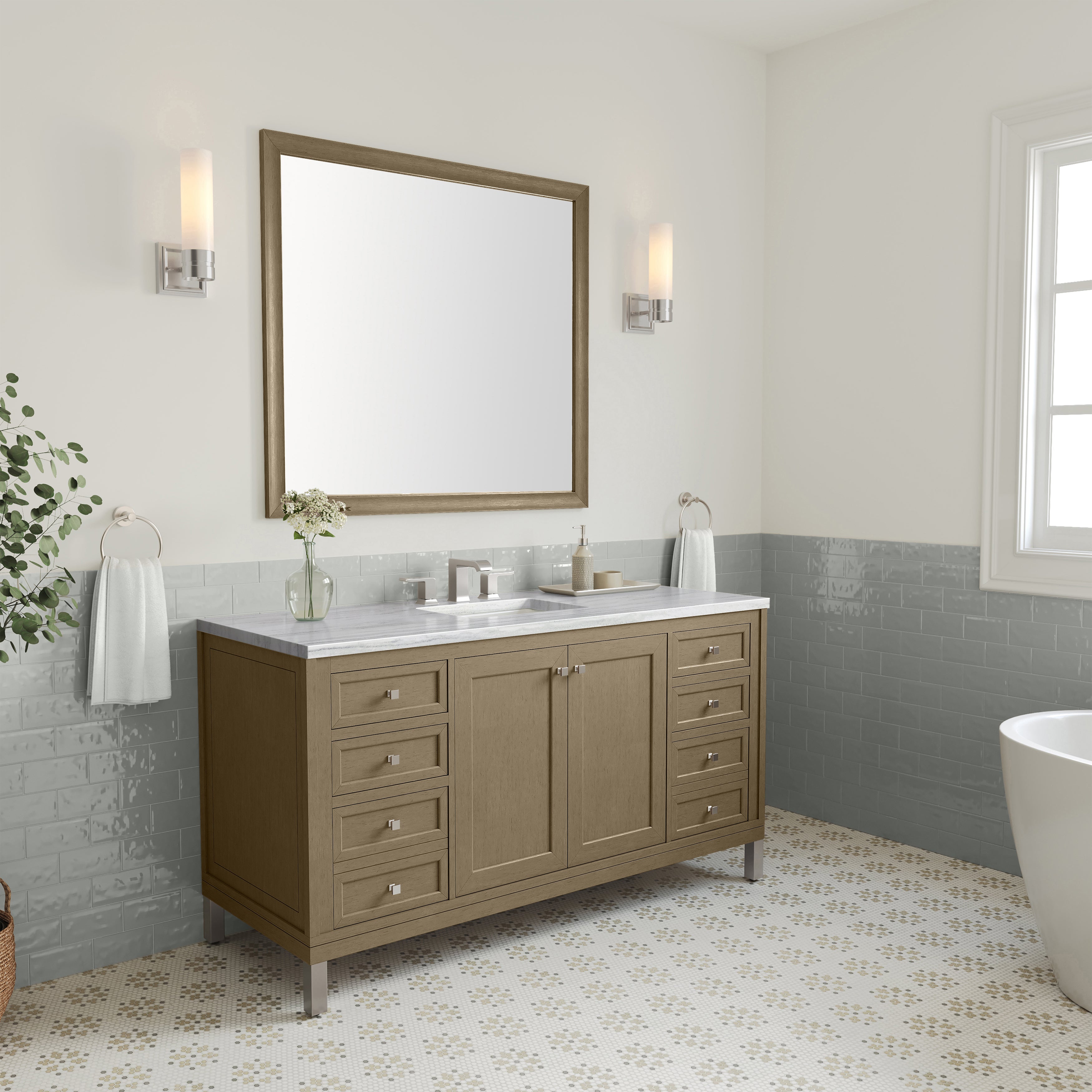 arctic fall solid surface top vanity