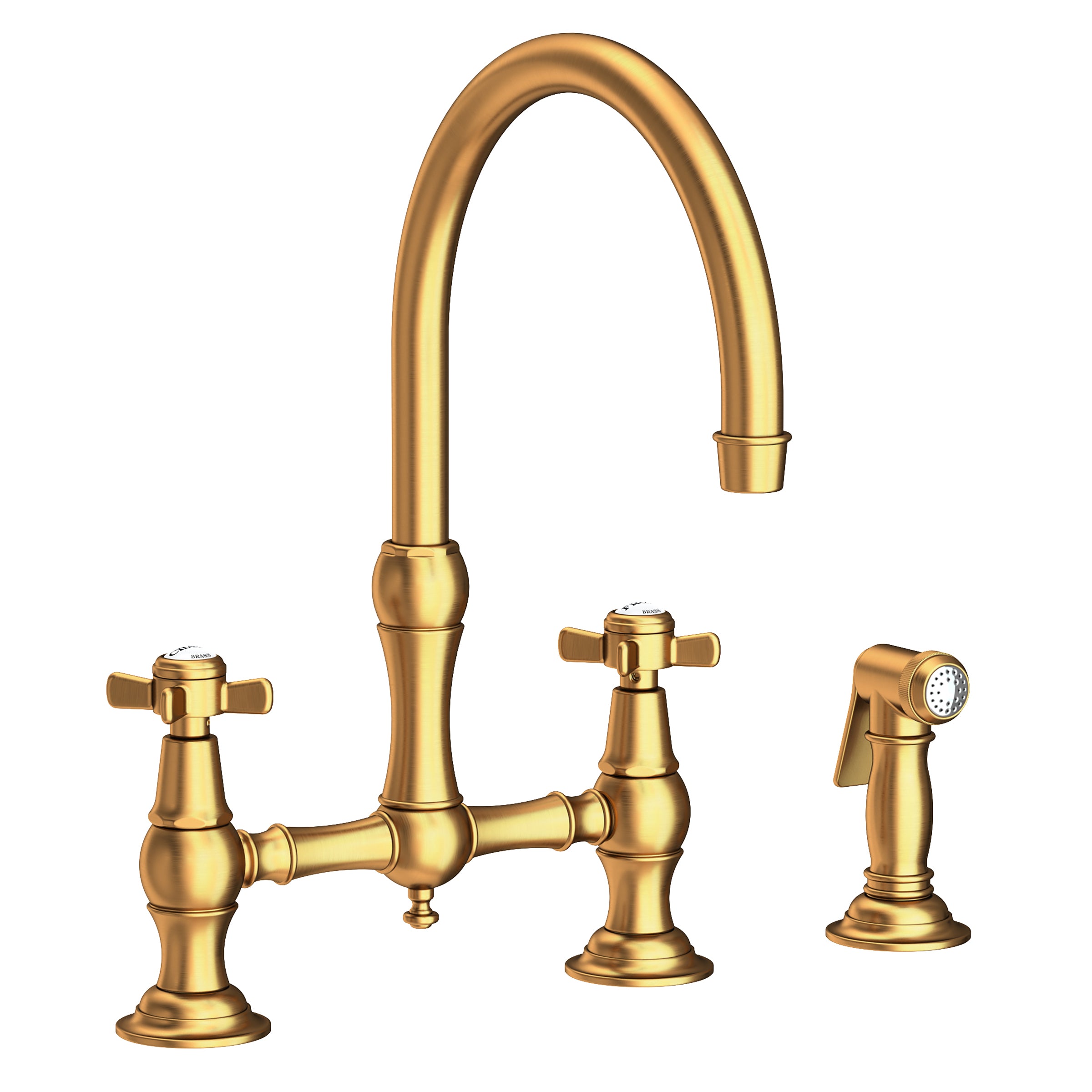 Newport Brass Fairfield Kitchen Bridge Faucet with Side Spray