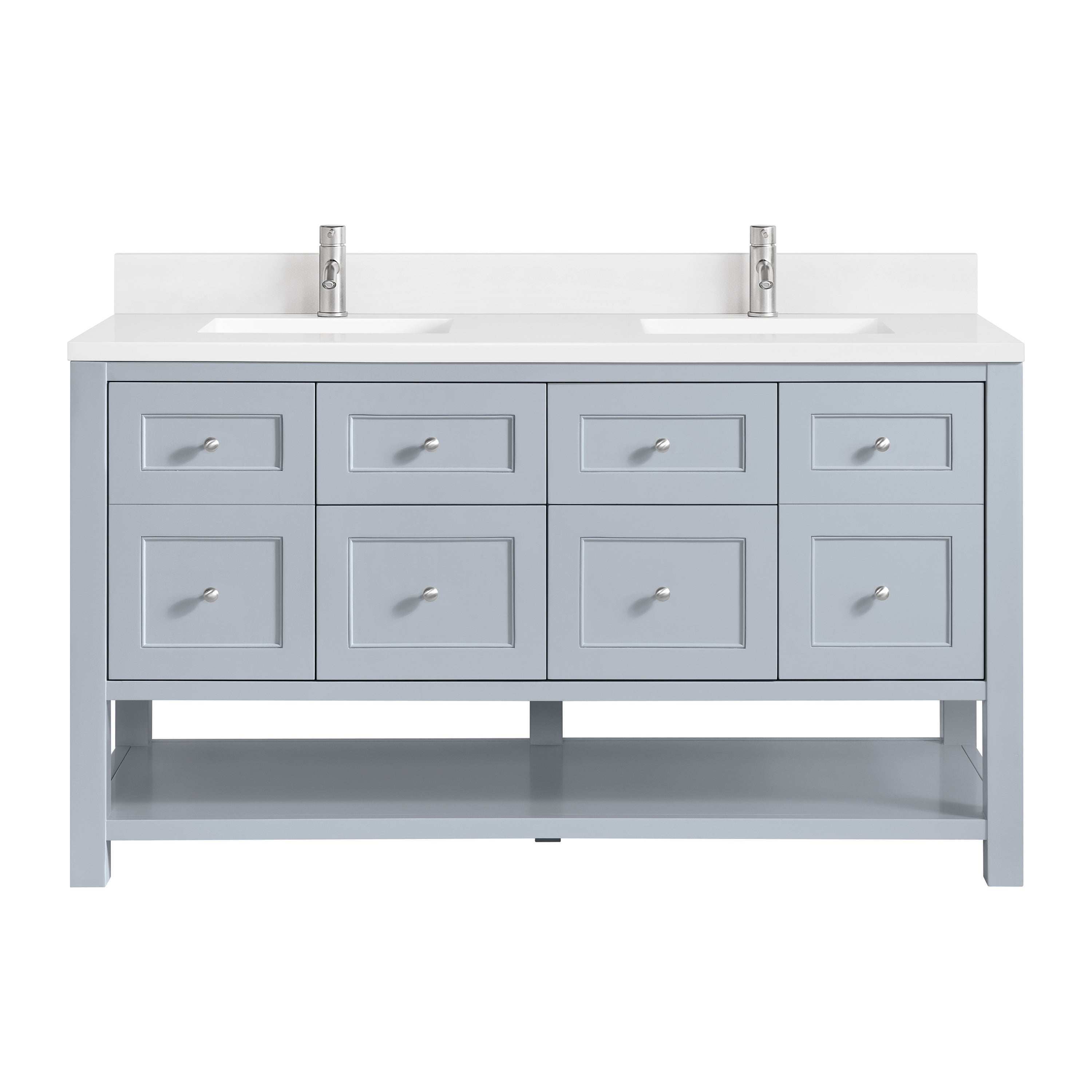 James Martin Vanities Breckenridge 60" Double Vanity - Serenity Blue