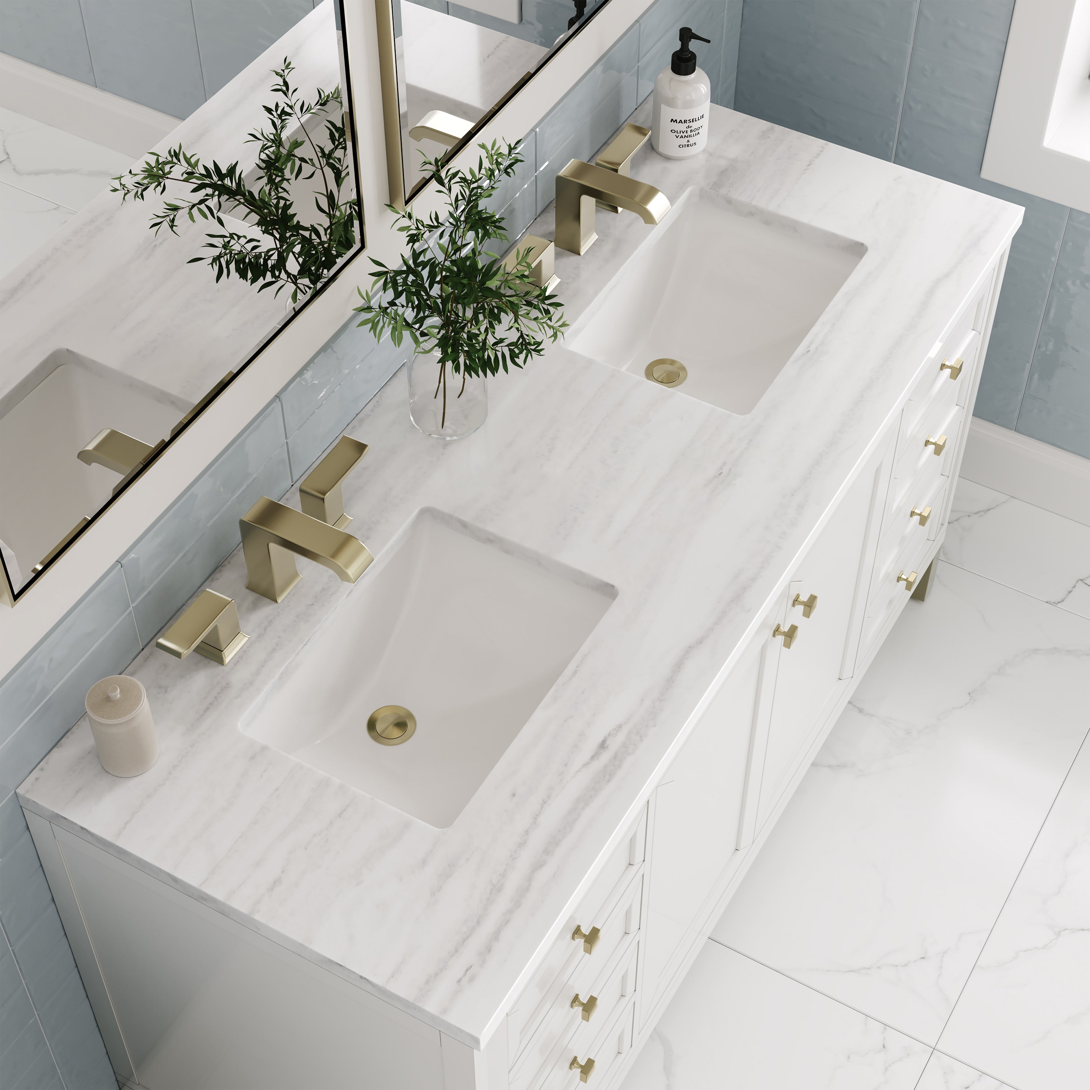 arctic fall solid surface top vanity
