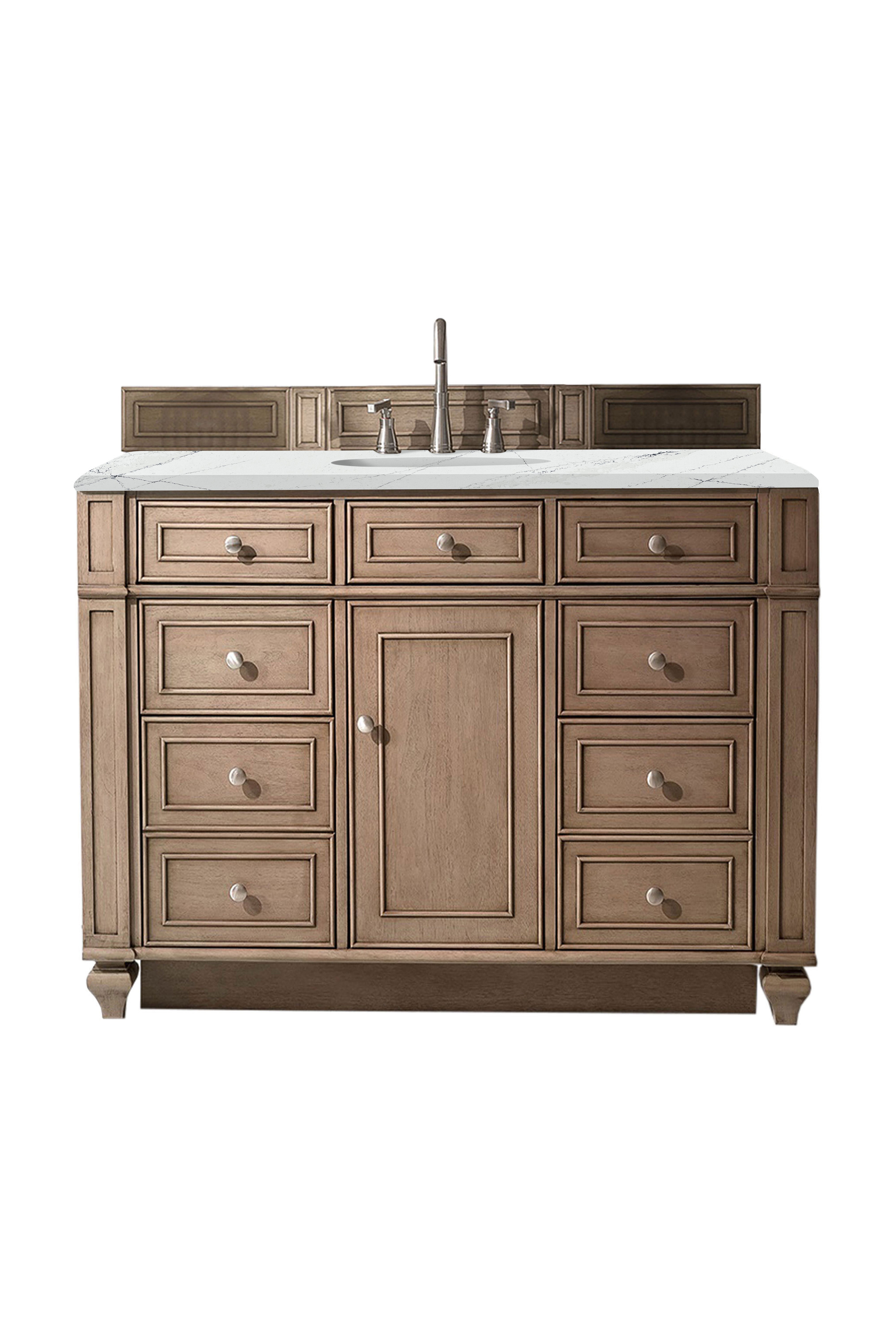 James Martin Vanities Bristol 48" Single Vanity - Whitewashed Walnut