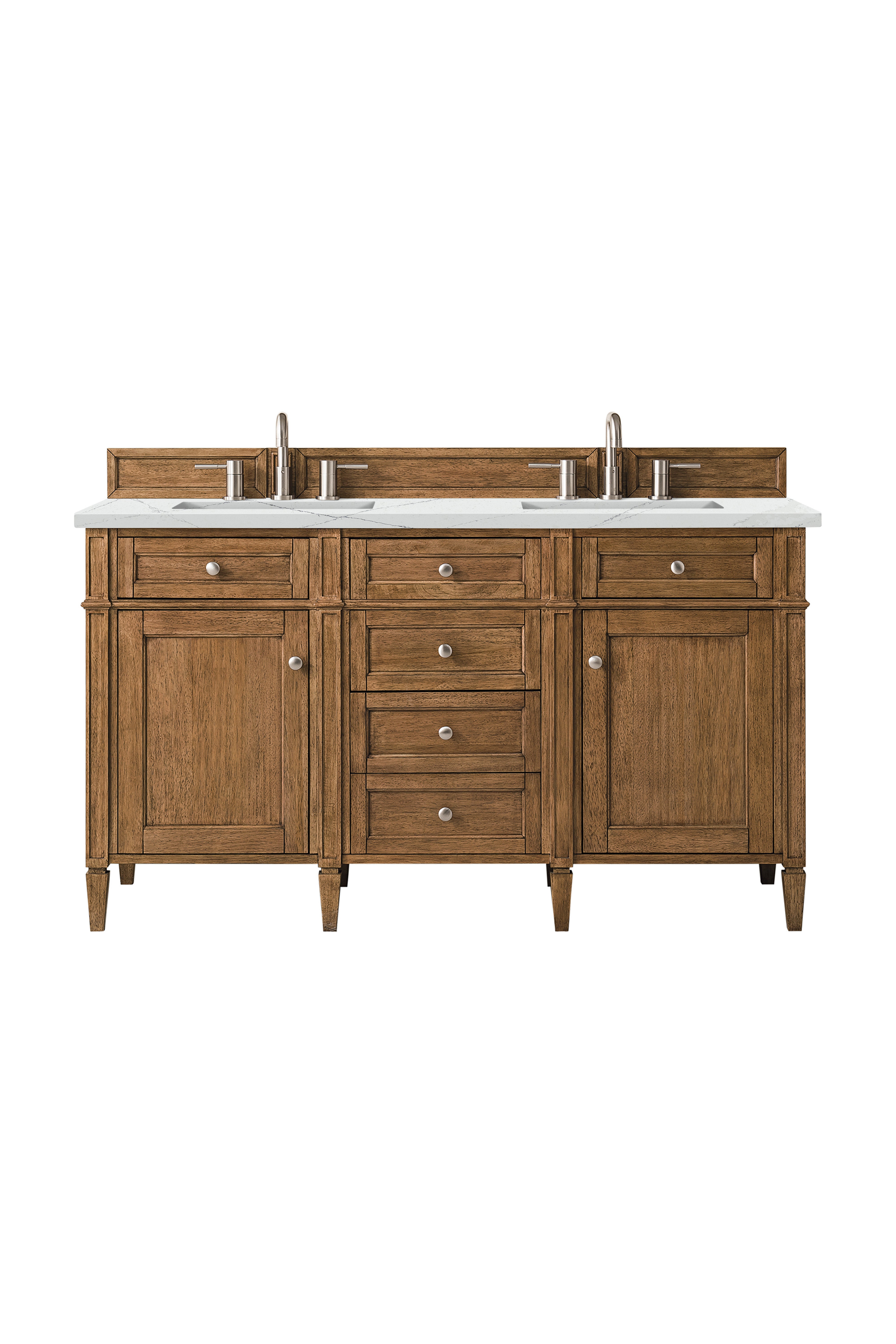 James Martin Vanities Brittany 60" Double Vanity - Saddle Brown