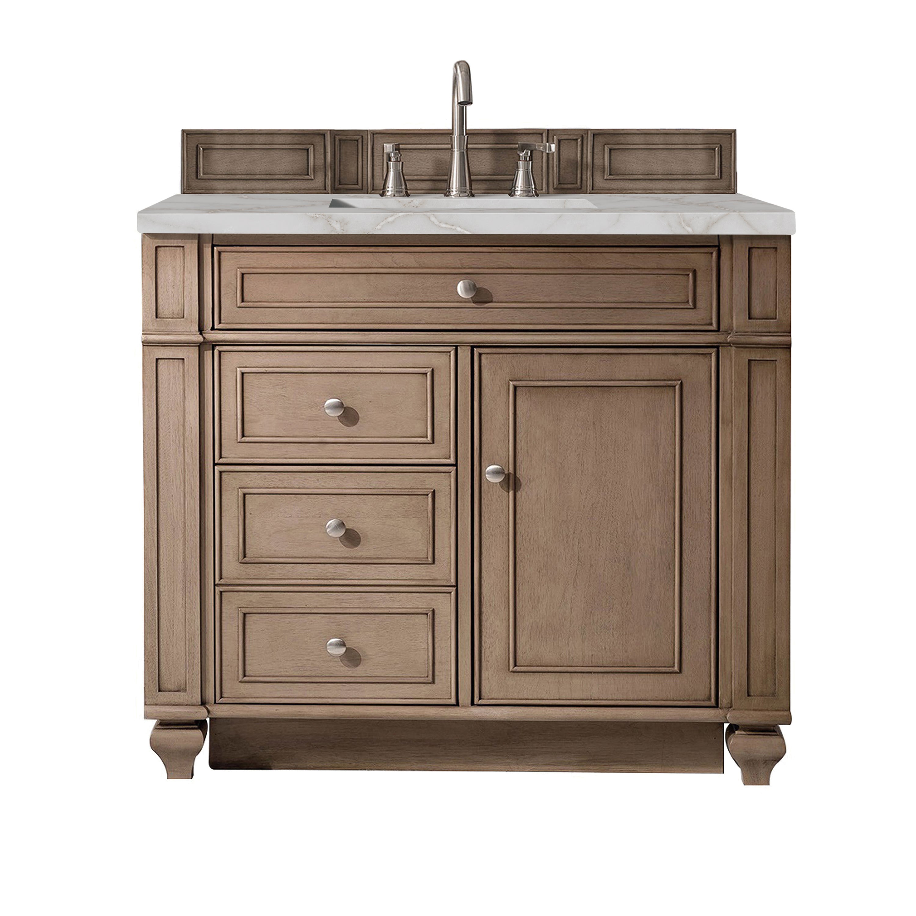 James Martin Vanities Bristol 36" Single Vanity - Whitewashed Walnut