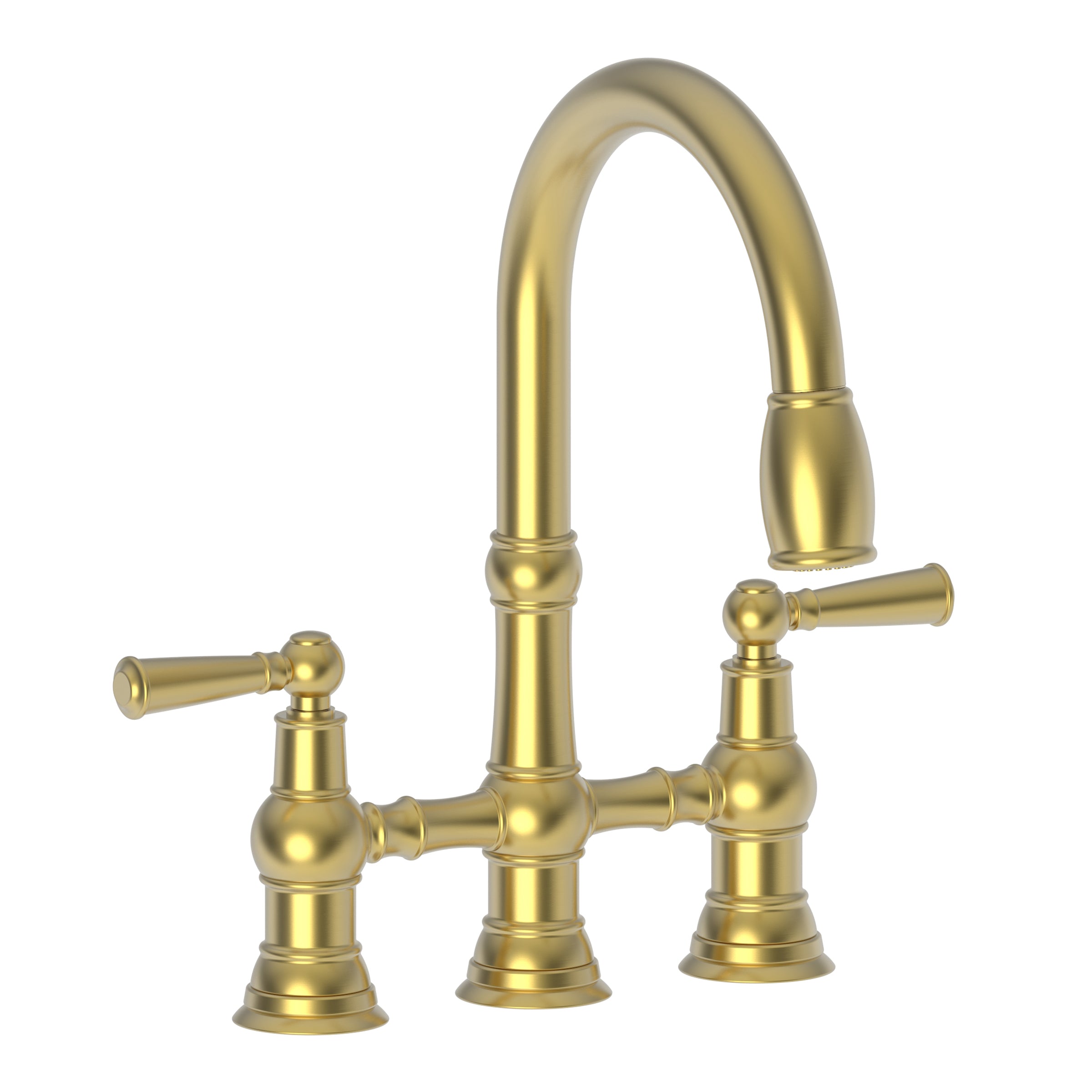 Newport Brass Jacobean Kitchen Bridge Pull-Down Faucet