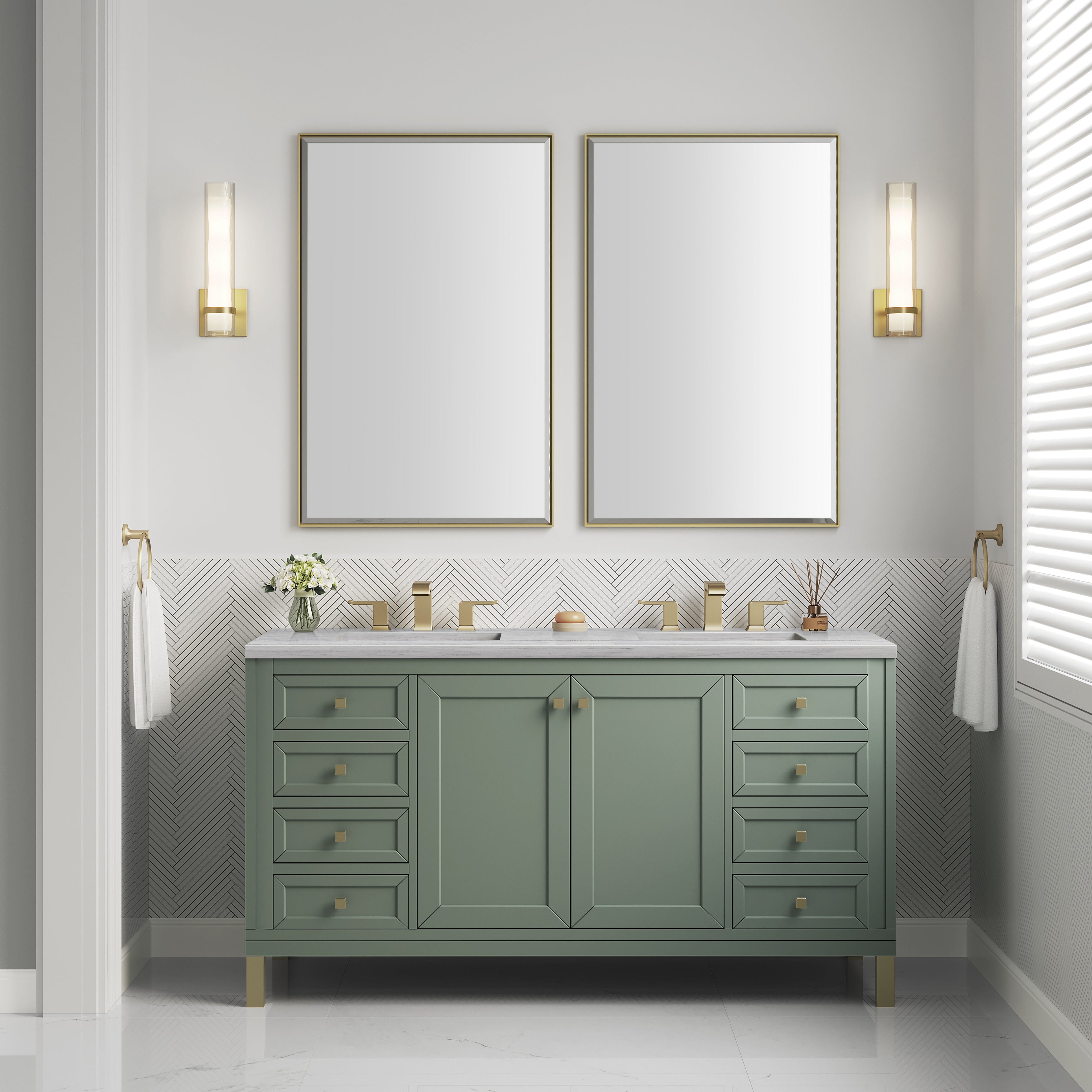 arctic fall solid surface top vanity