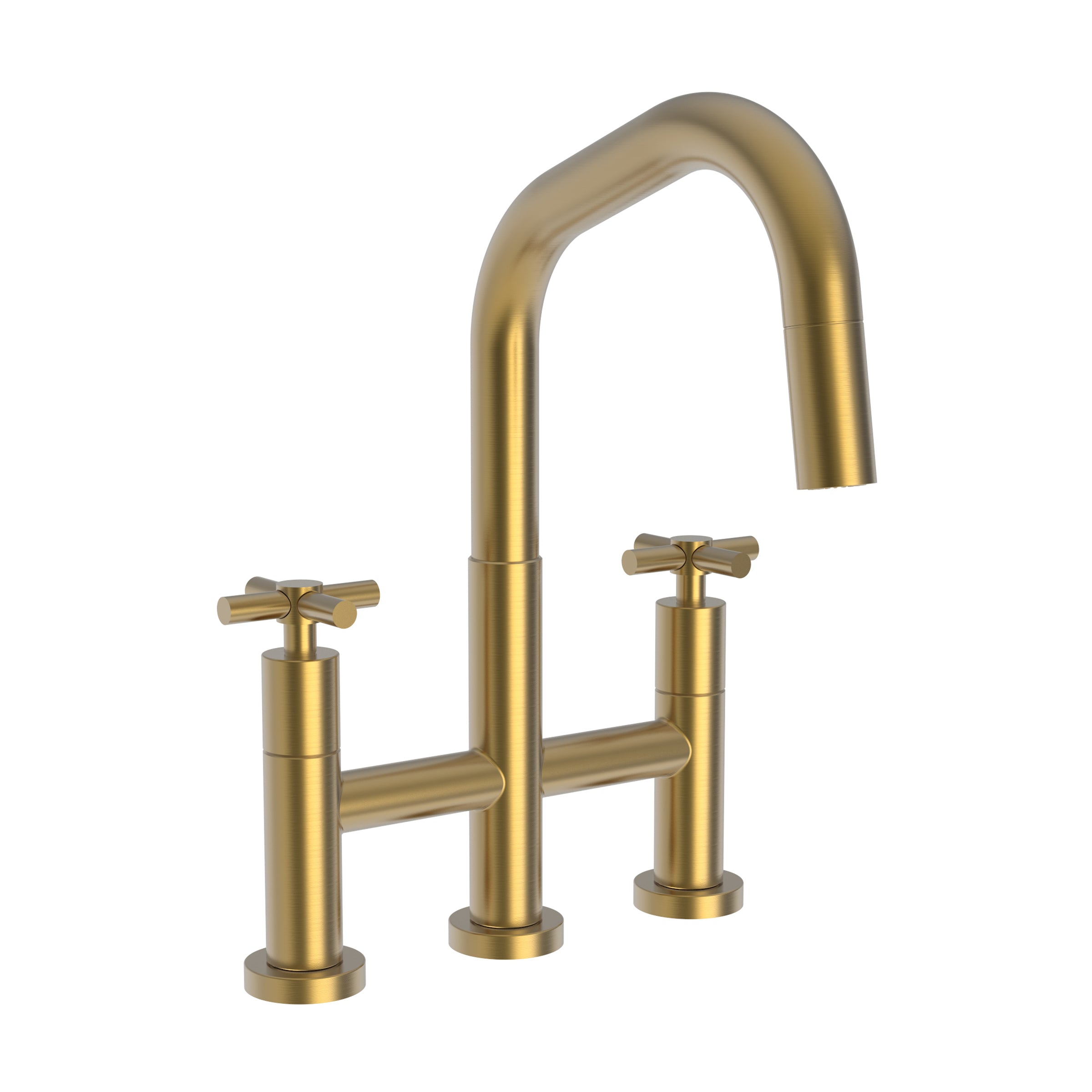 Newport Brass East Square Kitchen Bridge Pull-Down Faucet
