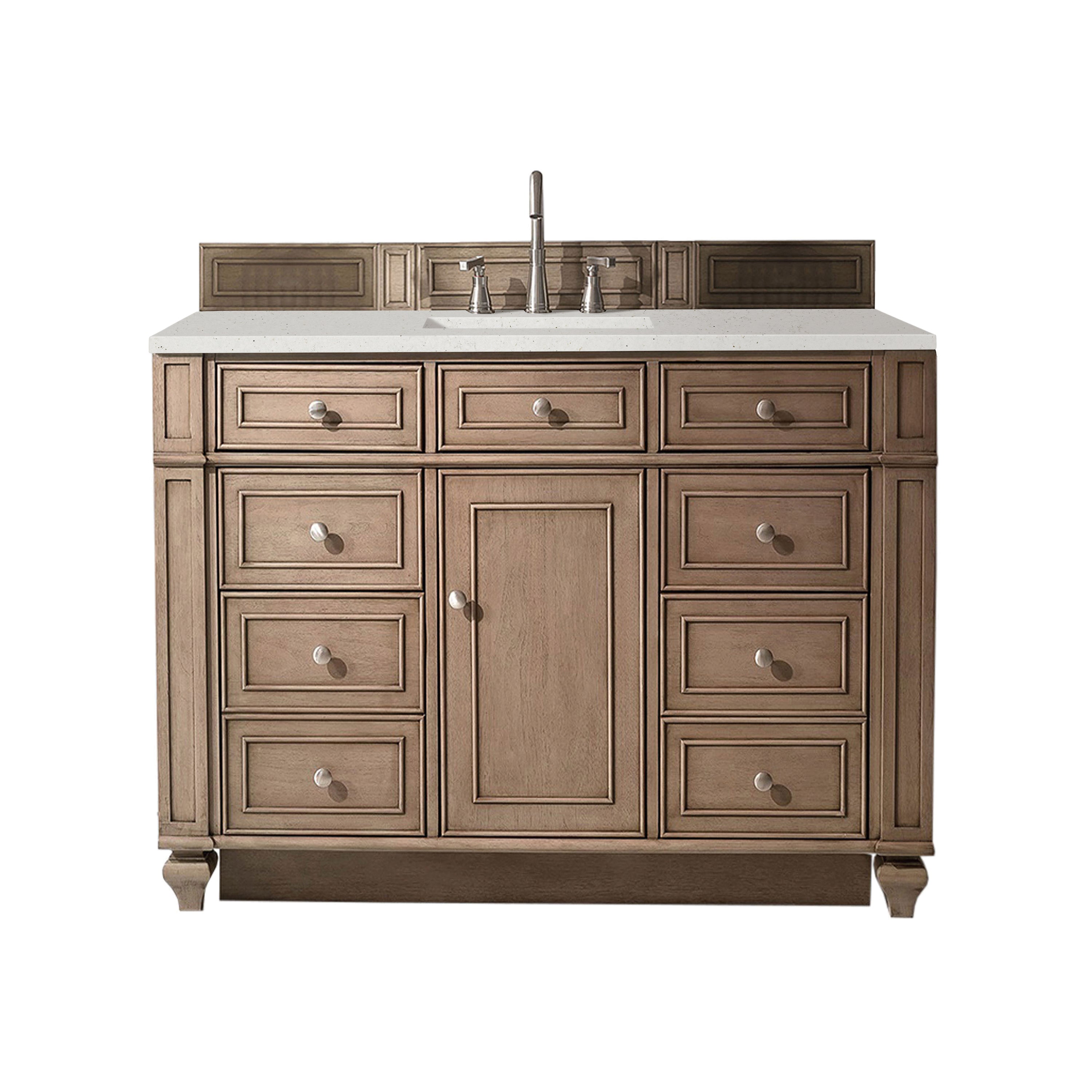 James Martin Vanities Bristol 48" Single Vanity - Whitewashed Walnut