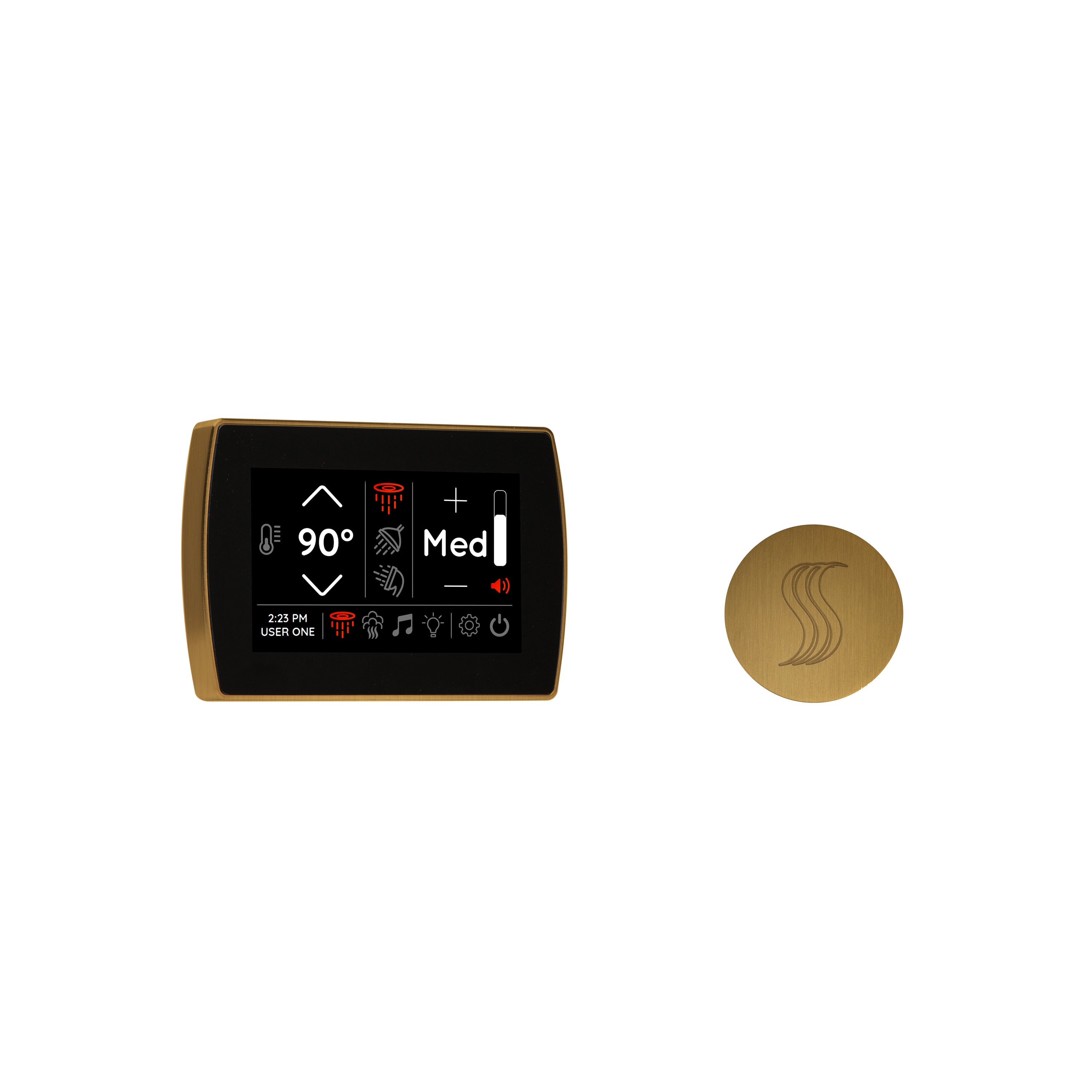 Thermasol Signatouch Control and Steam Head Kit Round