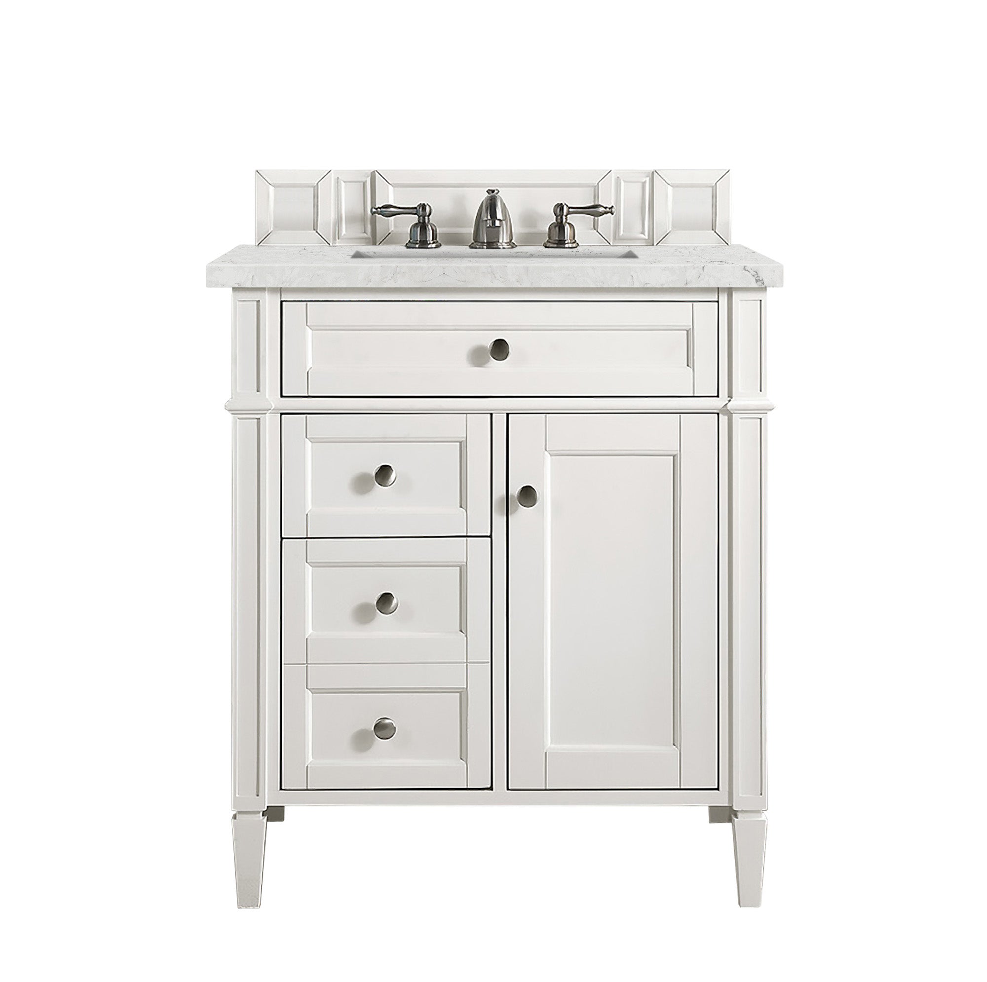 James Martin Vanities Brittany 30" Single Vanity - Bright White