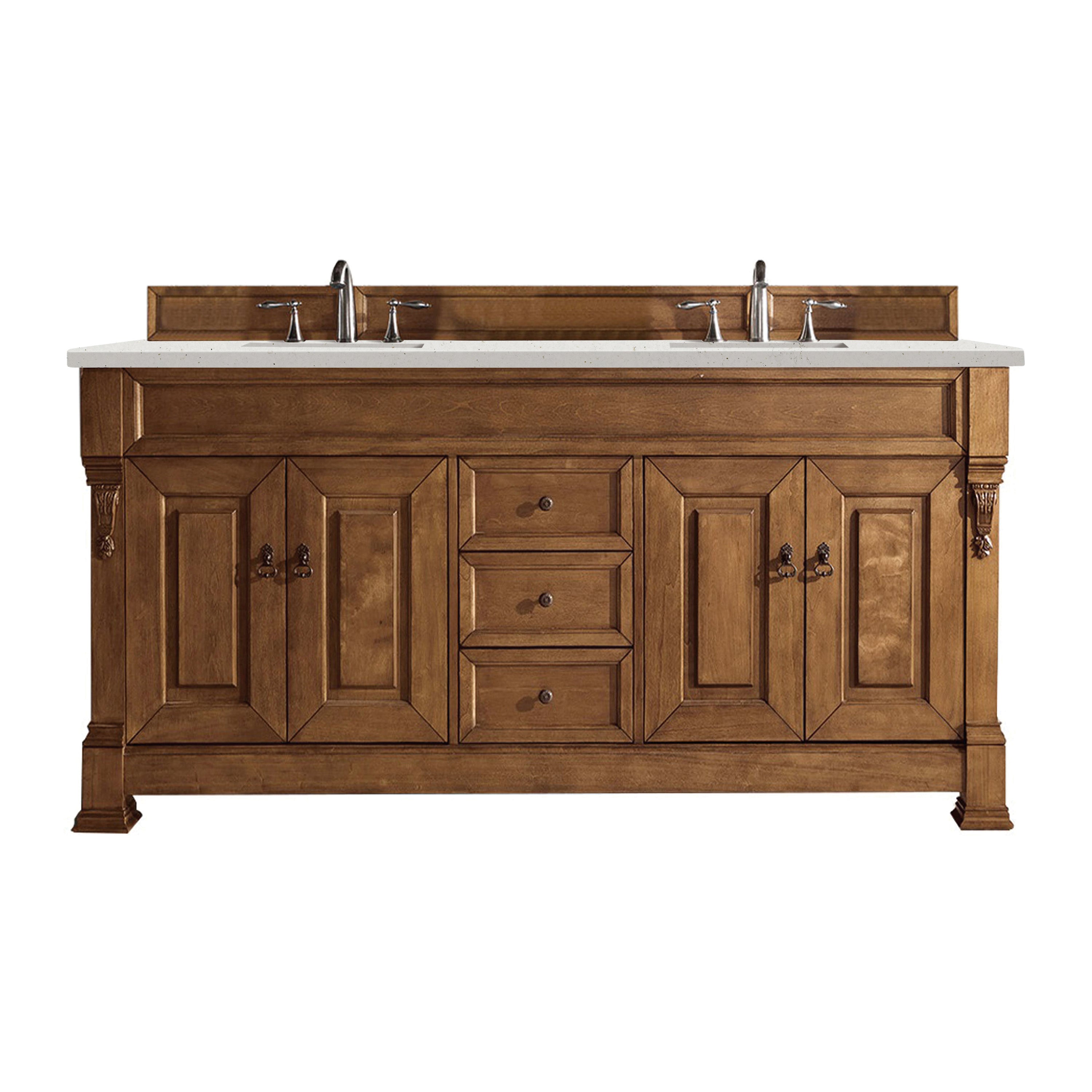 James Martin Vanities Brookfield 72" Double Vanity - Country Oak