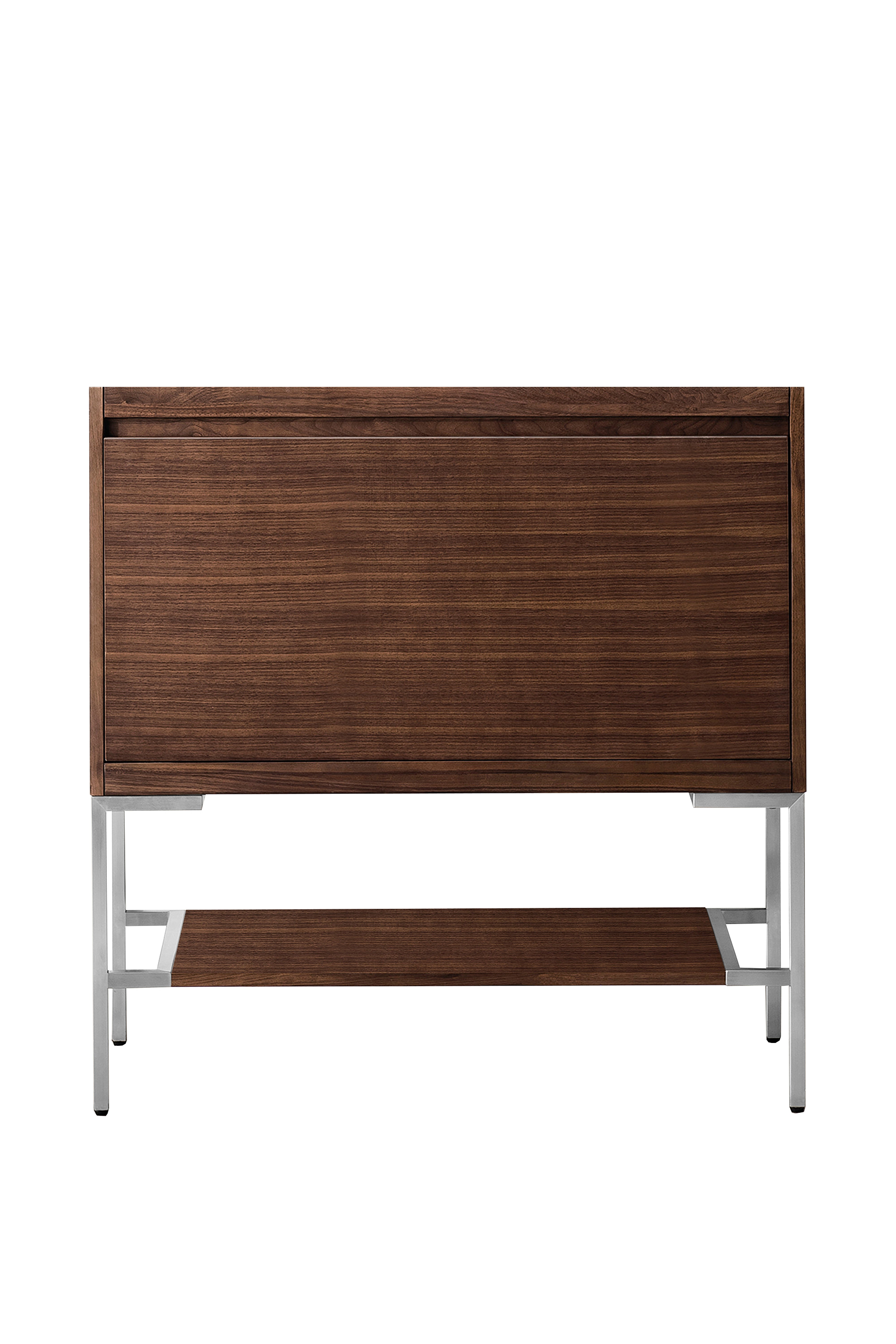 James Martin Vanities Mantova 35.4" Single Vanity Cabinet With Brushed Nickel Base