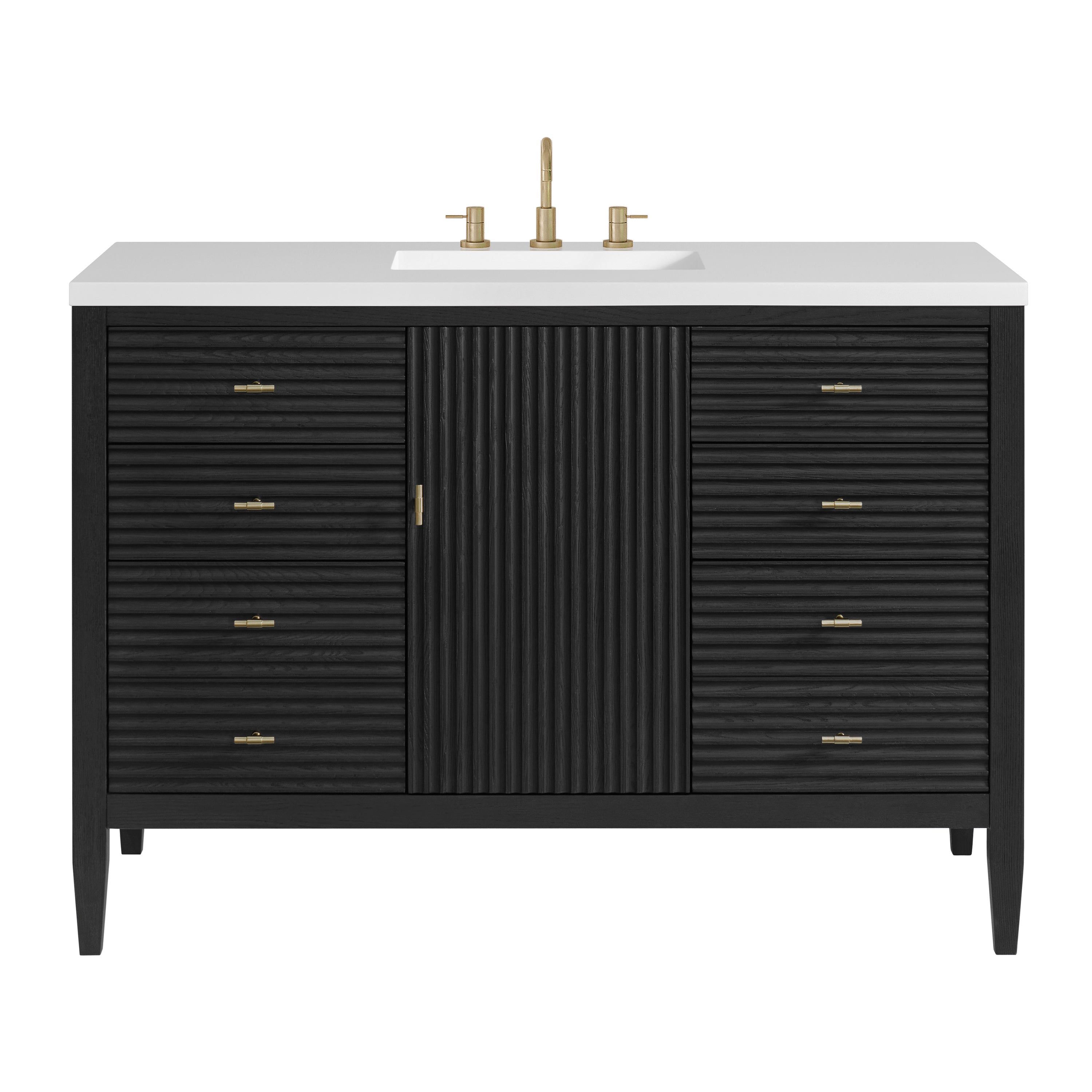 James Martin Vanities Myrrin 48" Vanity - Carbon Oak