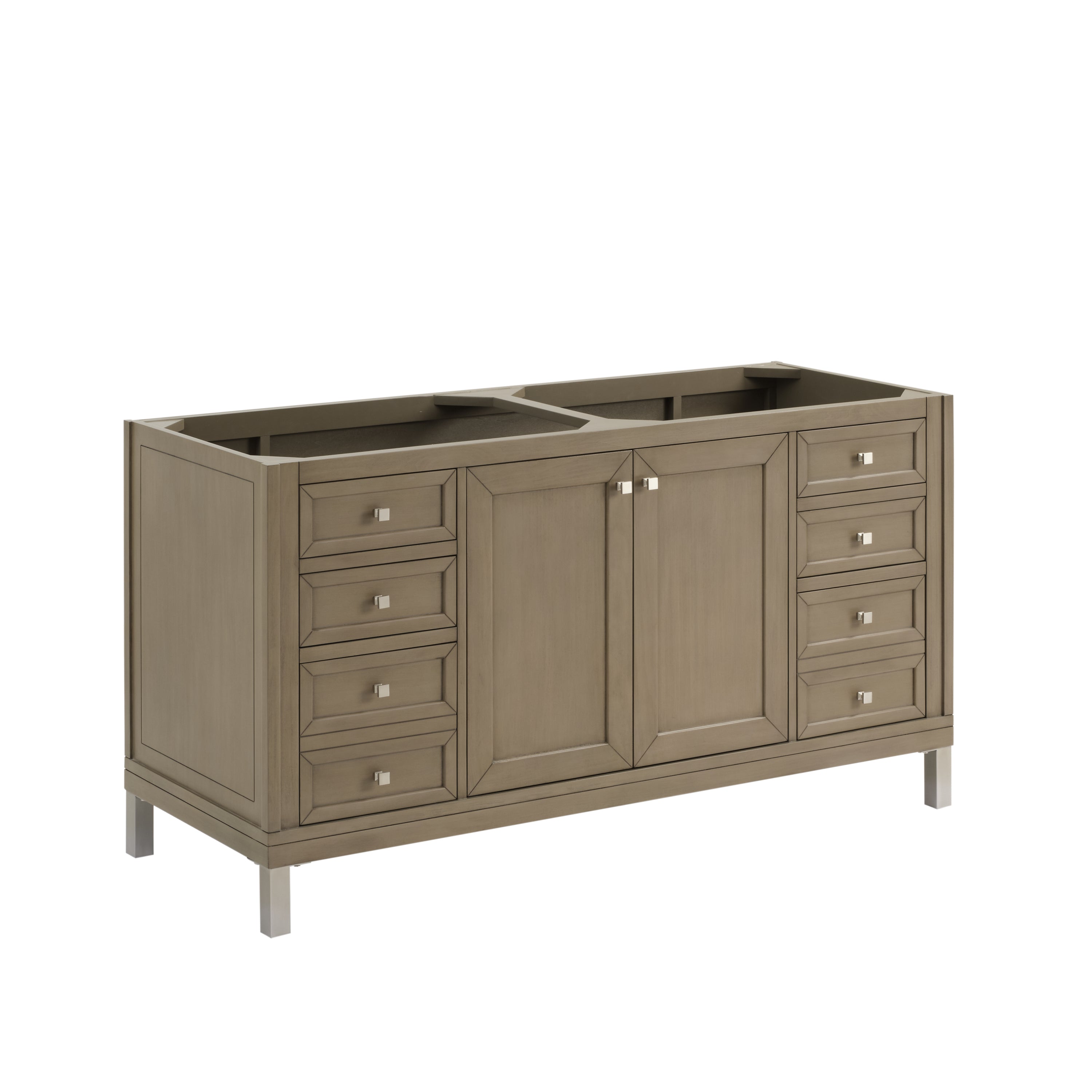 James Martin Vanities Chicago 60" Double Vanity - Walnut Whisper