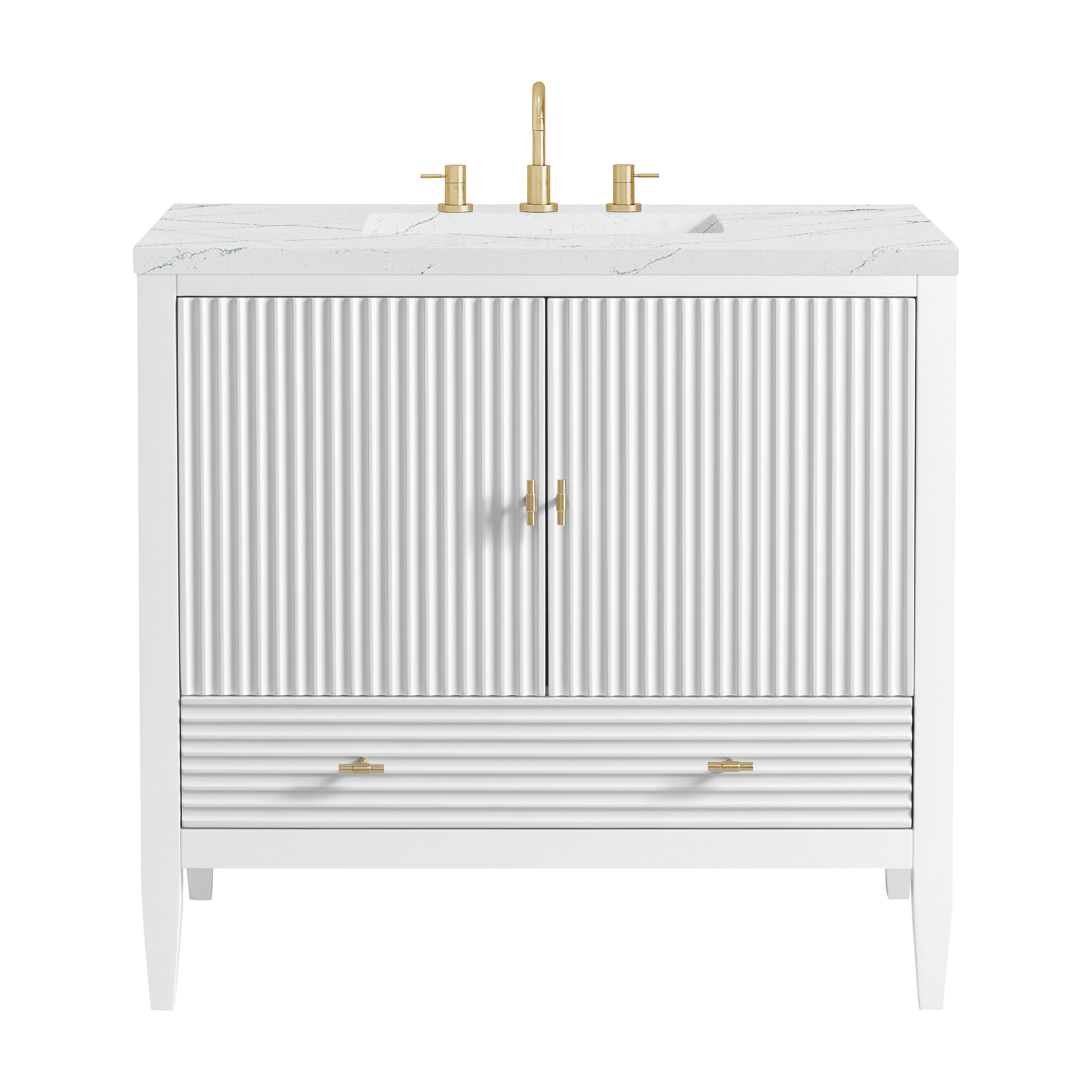 James Martin Vanities Myrrin 36" Vanity - Bright White