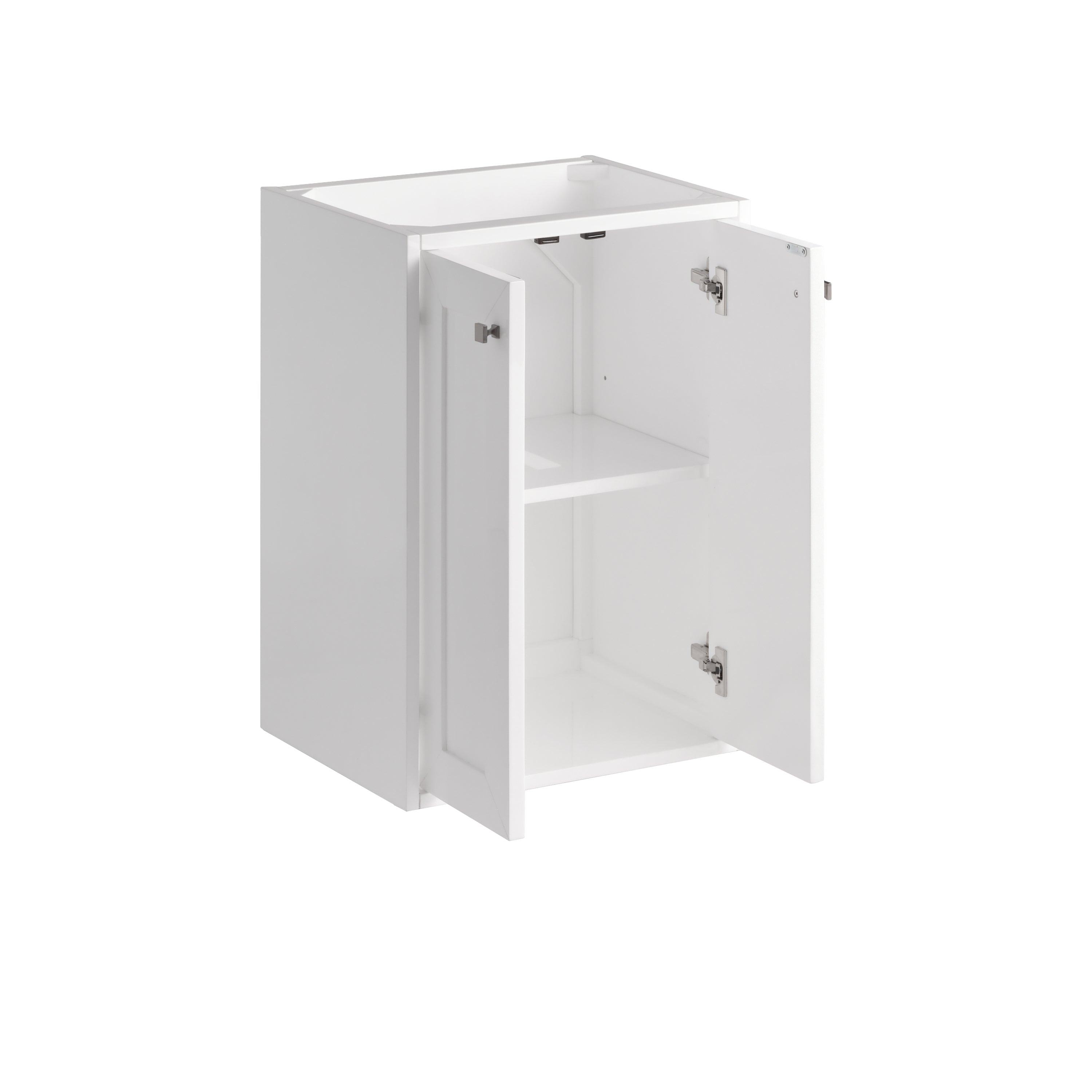 glossy white Vanity