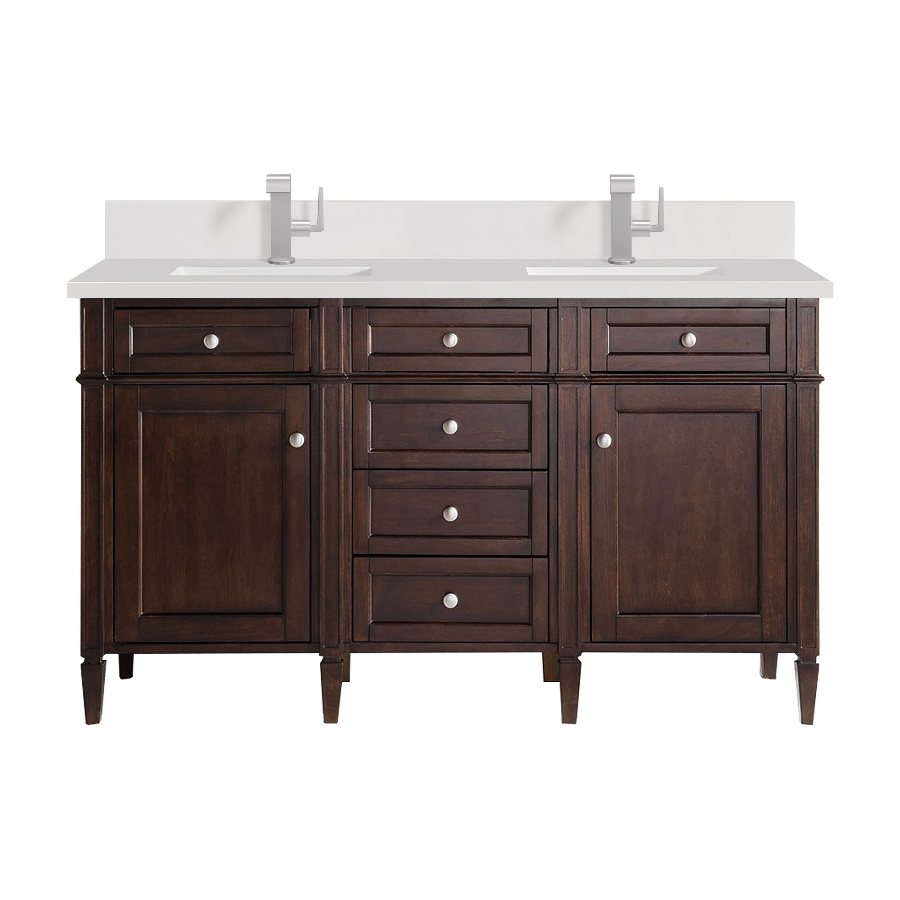 James Martin Vanities Brittany 60" Double Vanity - Burnished Mahogany