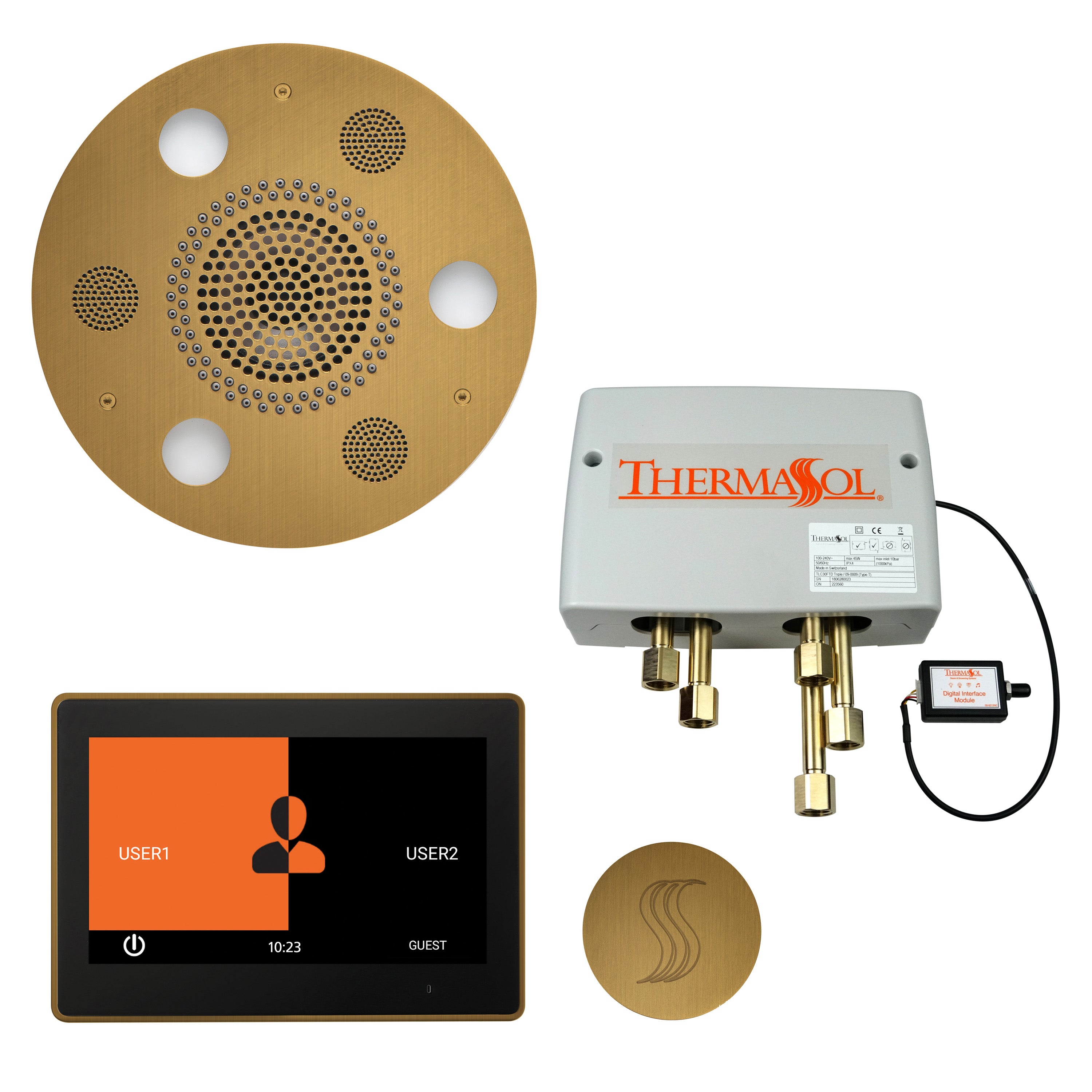 Thermasol The Total Wellness Package with 10" ThermaTouch Trim Upgraded Round