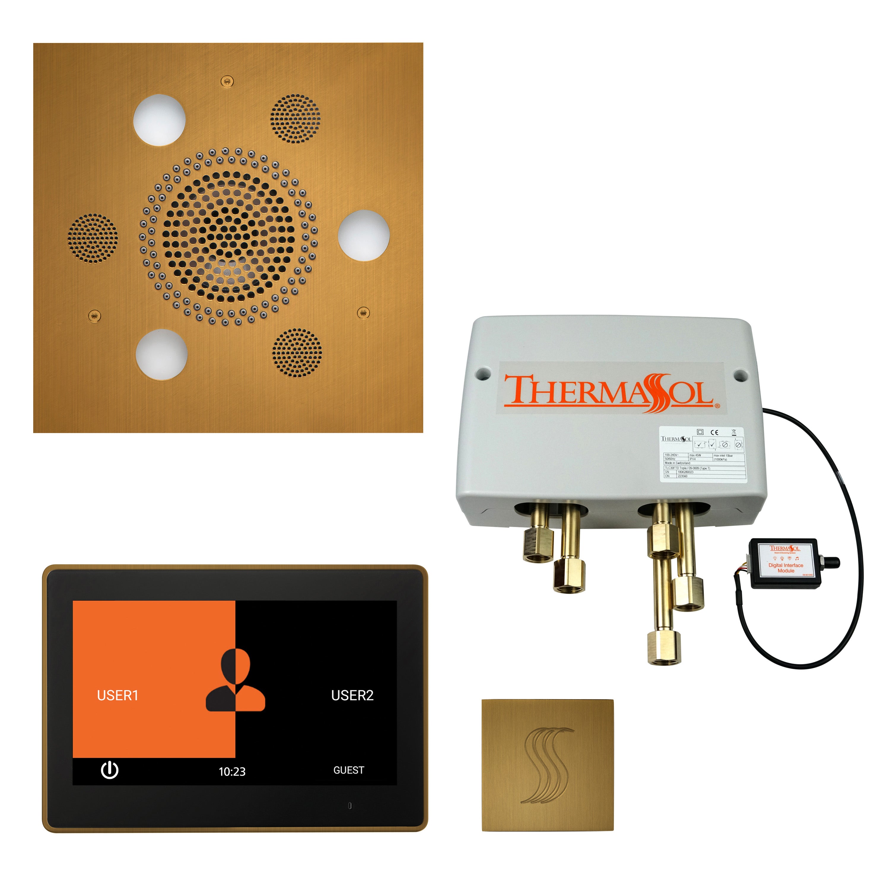 Thermasol The Total Wellness Package with 10" ThermaTouch Trim Upgraded Square