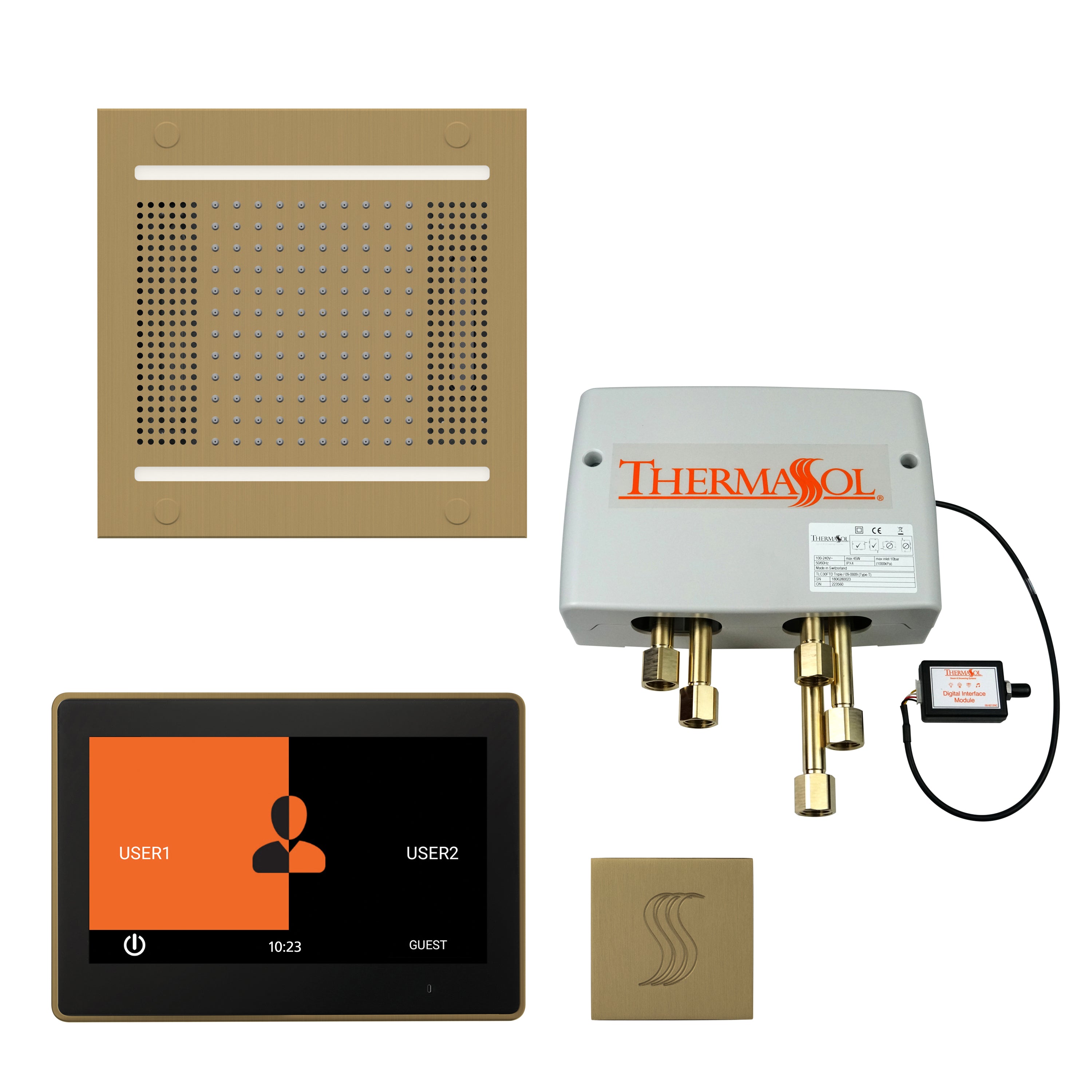 Thermasol The Total Wellness Hydrovive14 Package with 10" ThermaTouch Square