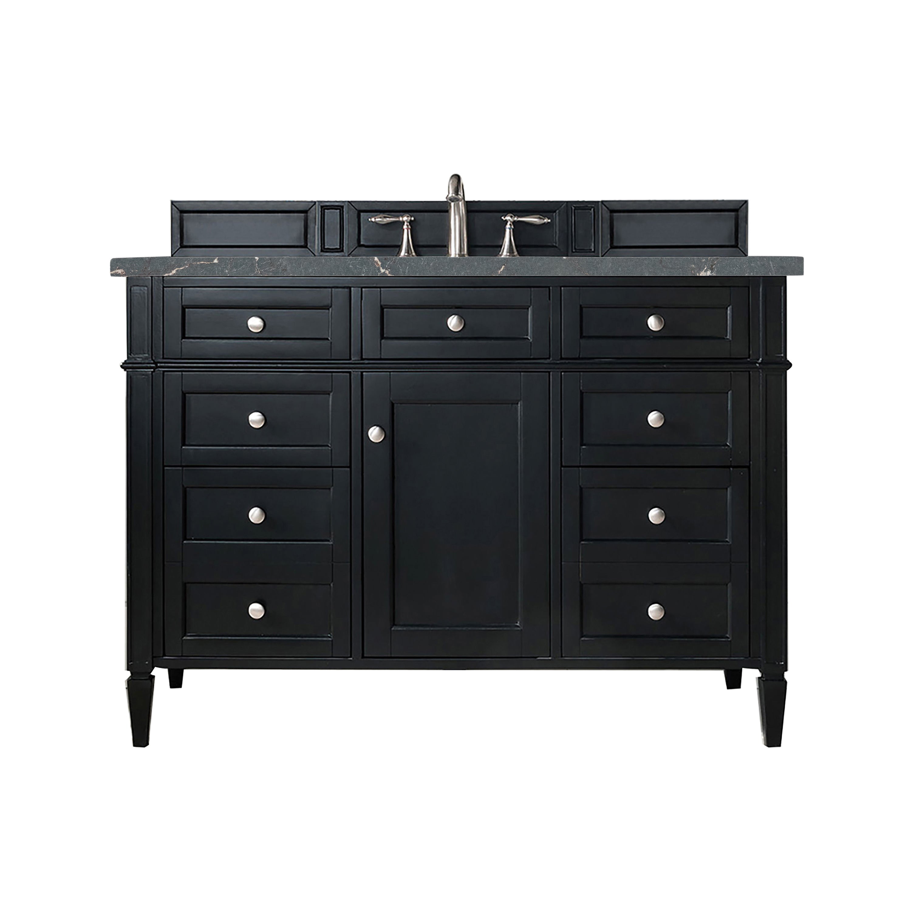 James Martin Vanities Brittany 48" Single Vanity - Black Onyx