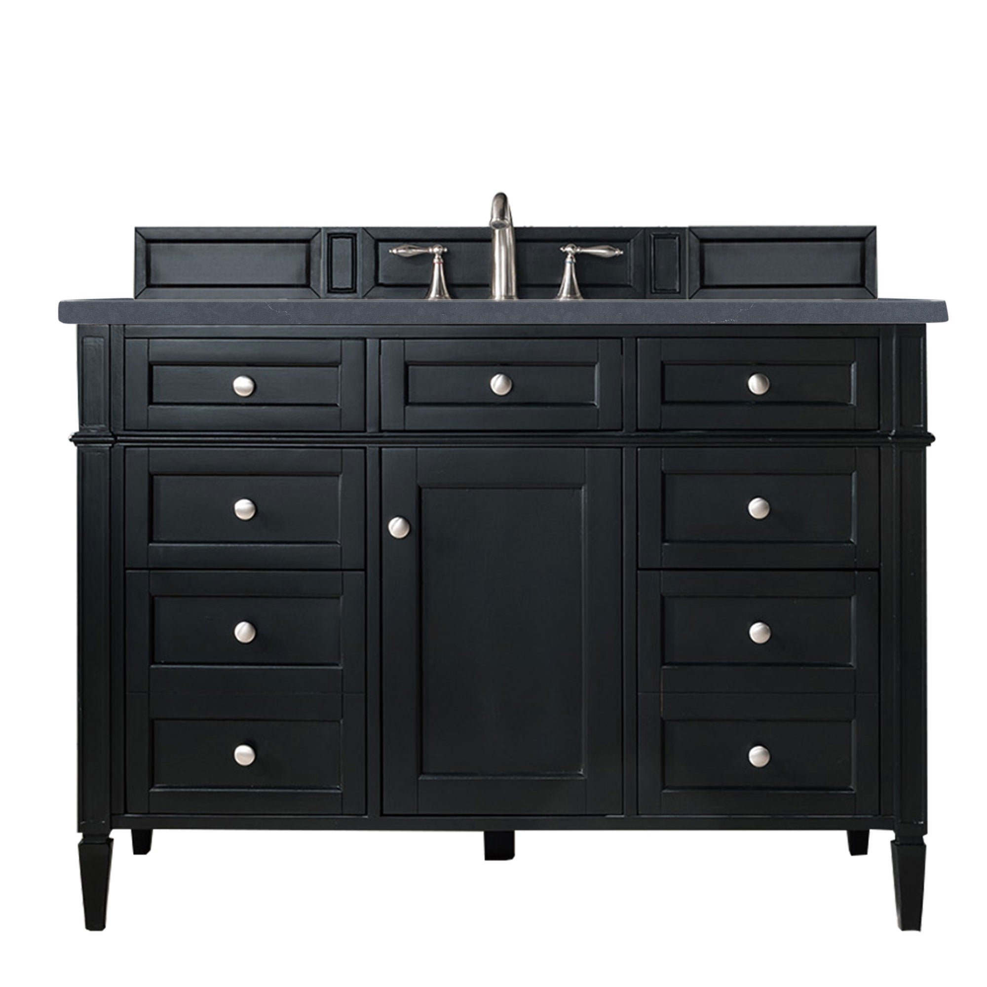 James Martin Vanities Brittany 48" Single Vanity - Black Onyx