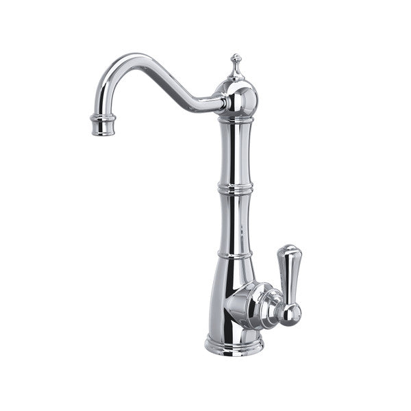 polished chrome kitchen faucet