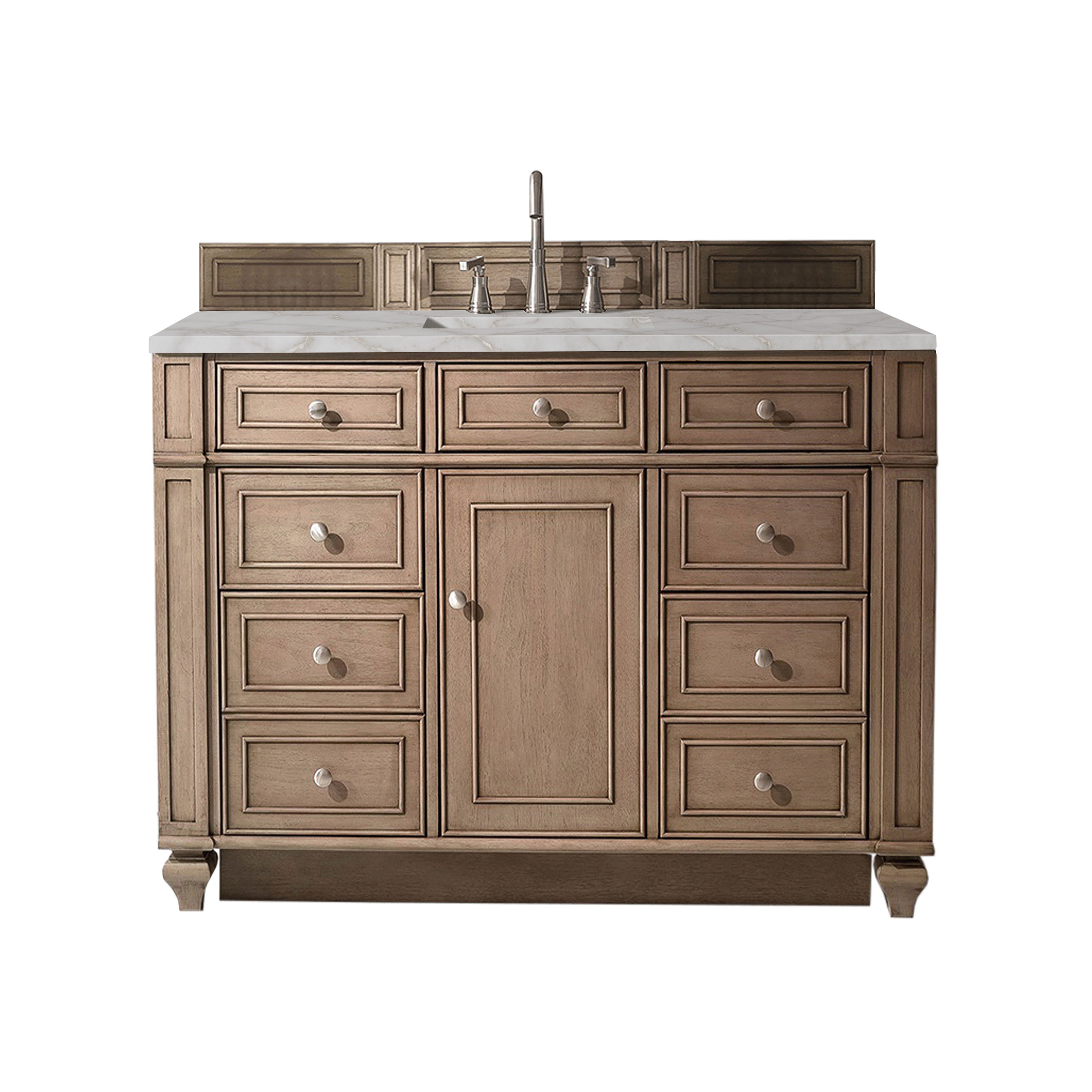 James Martin Vanities Bristol 48" Single Vanity - Whitewashed Walnut