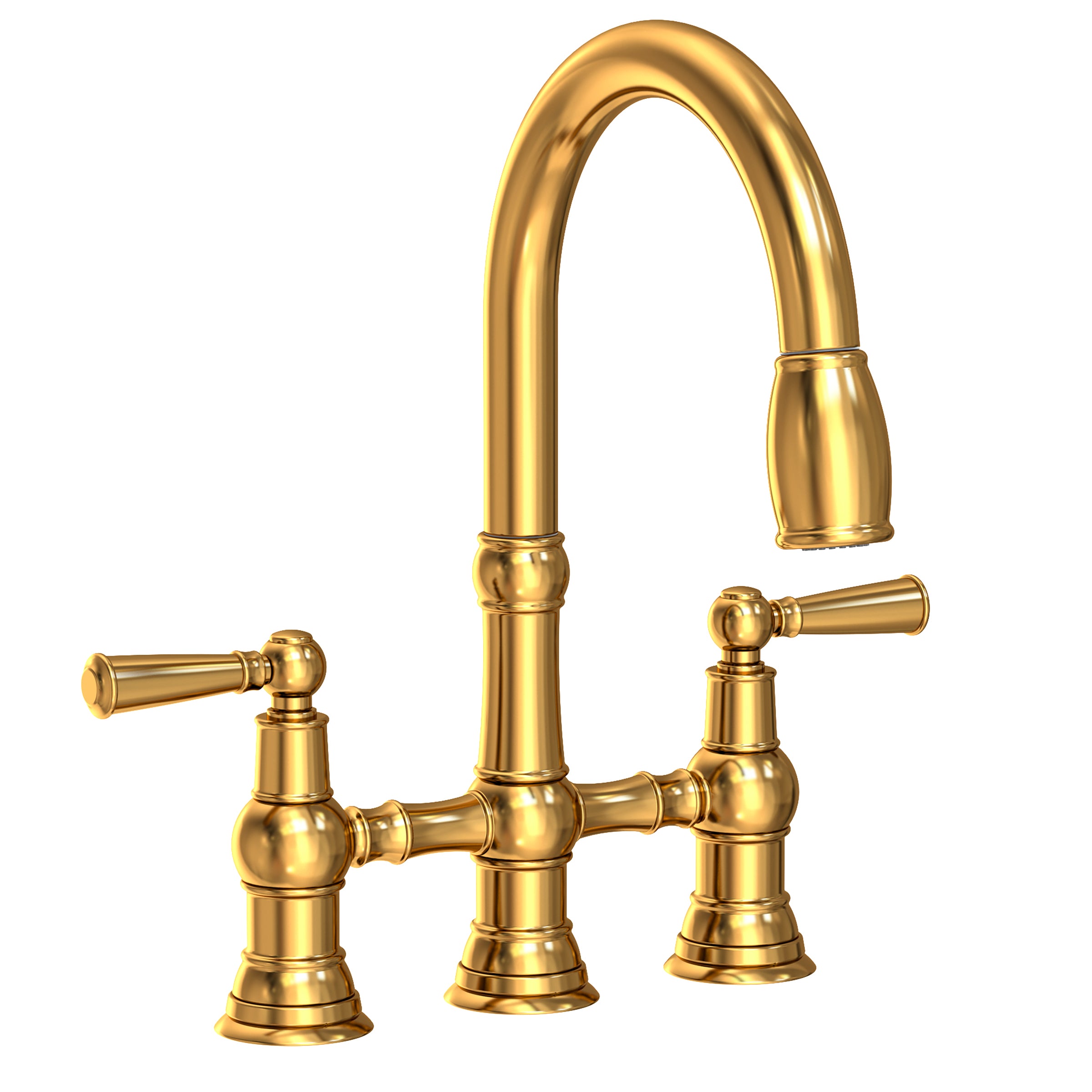 Newport Brass Jacobean Kitchen Bridge Pull-Down Faucet