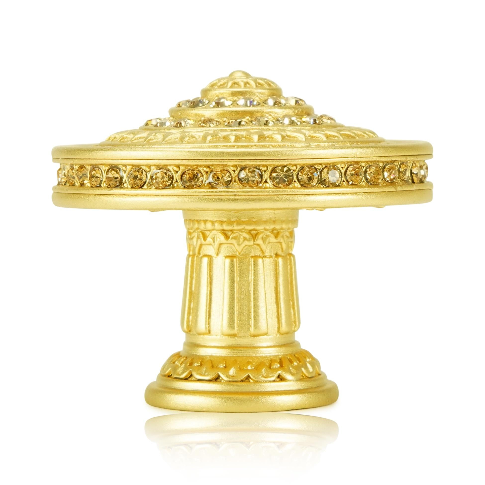 satin gold knob