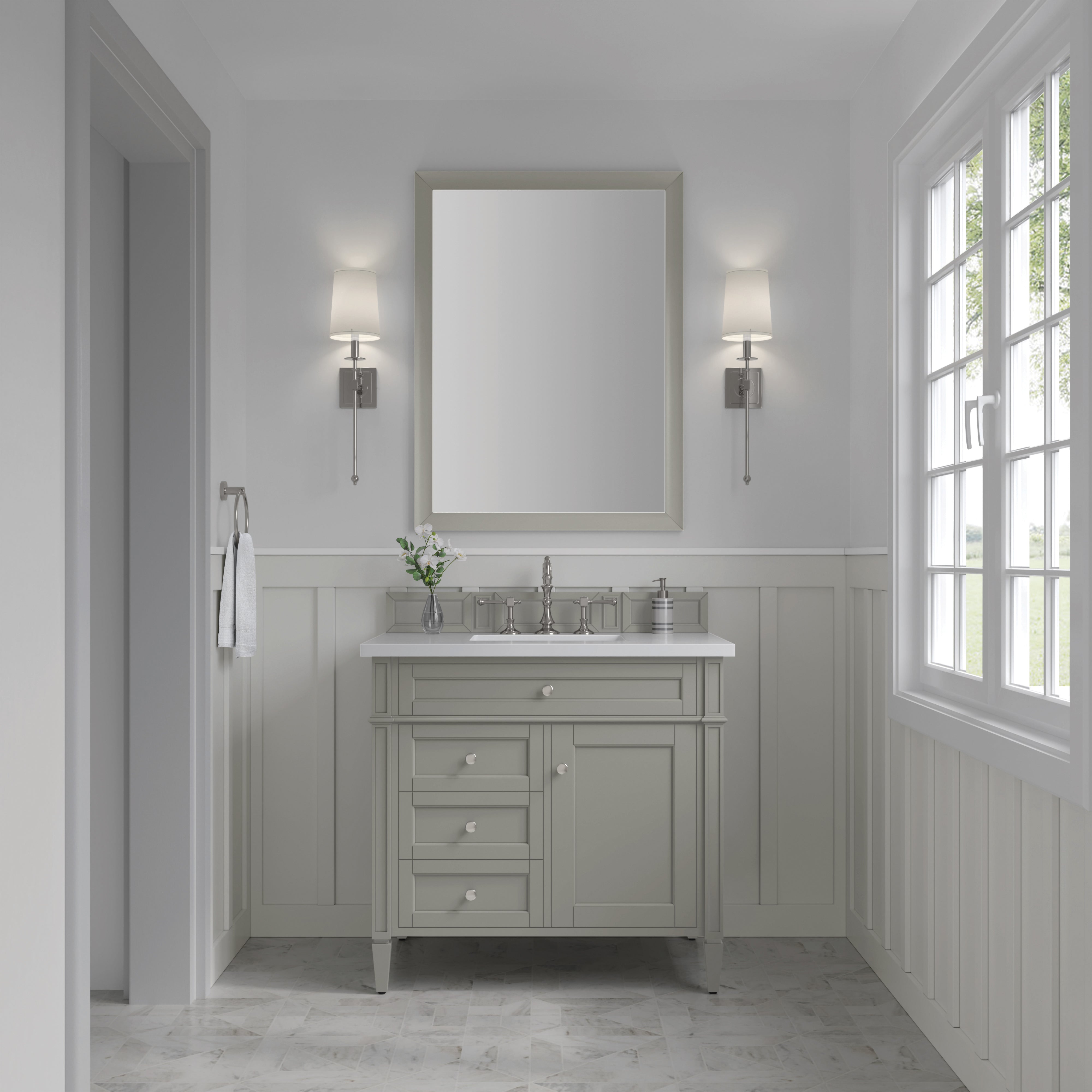 James Martin Vanities Brittany 36" Single Vanity - Urban Gray