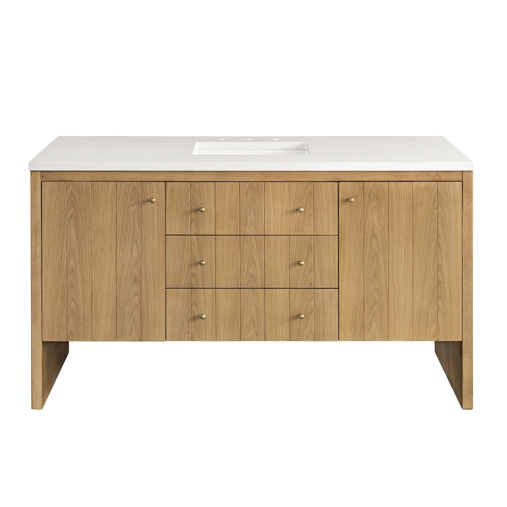 James Martin Vanities Hudson 60" Single Vanity - Light Natural Oak