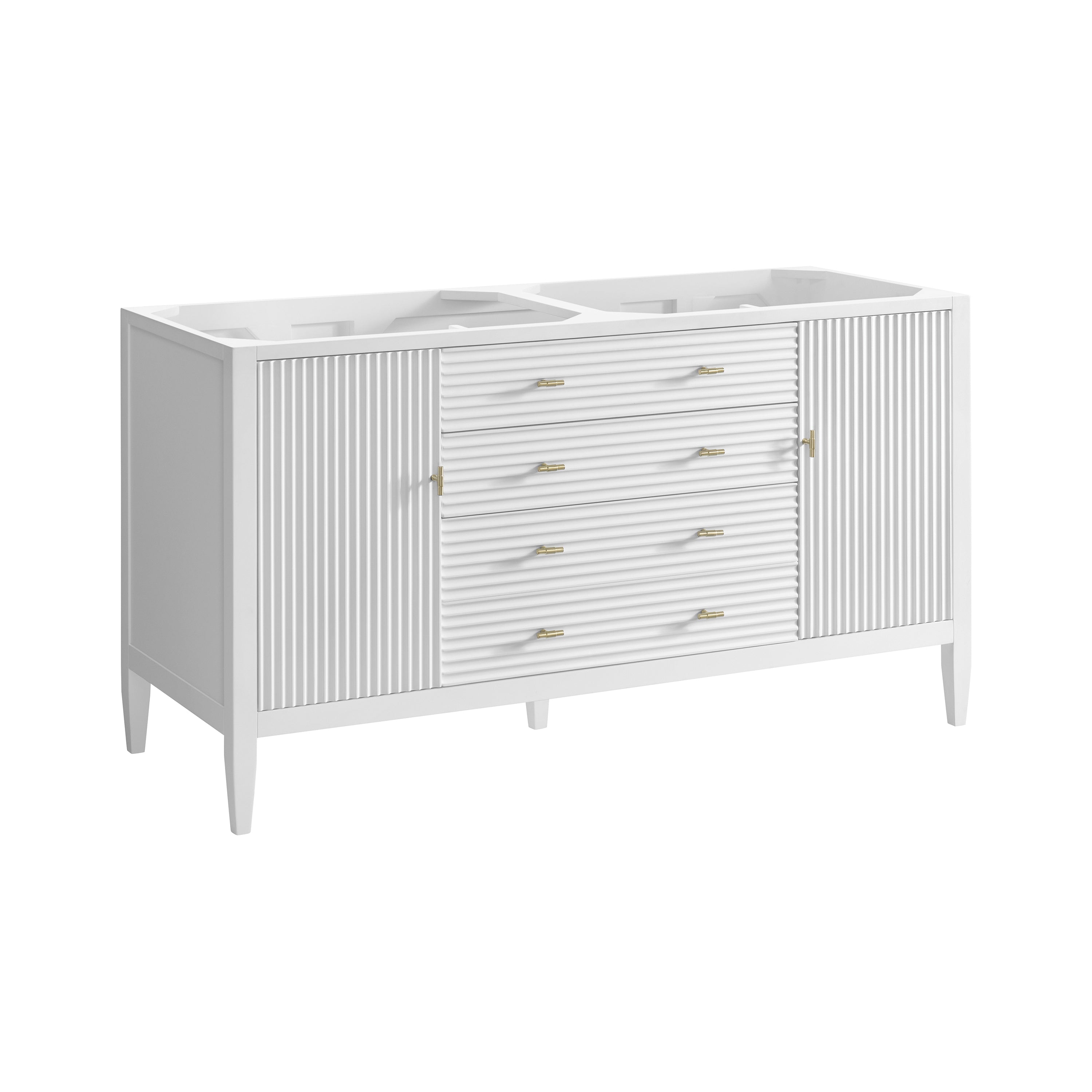 James Martin Vanities Myrrin 60" Double Vanity - Bright White